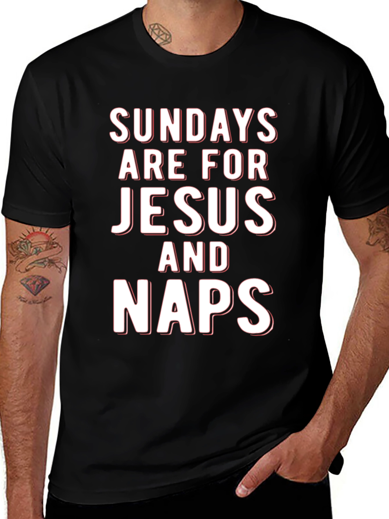 Sundays Are For Jesus And Naps Graphic T-Shirt