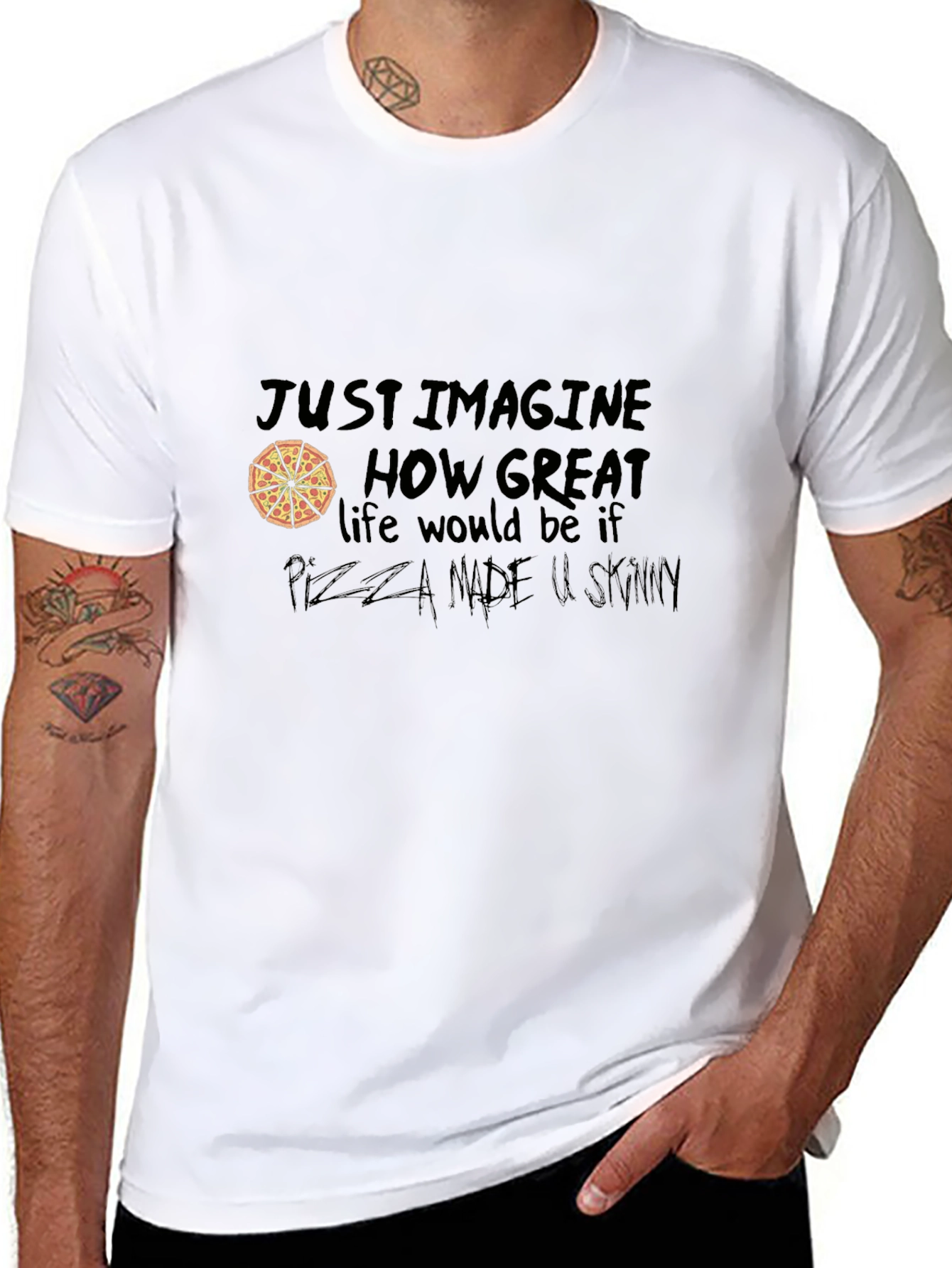 Pizza Lover Graphic T-Shirt - Just Imagine...