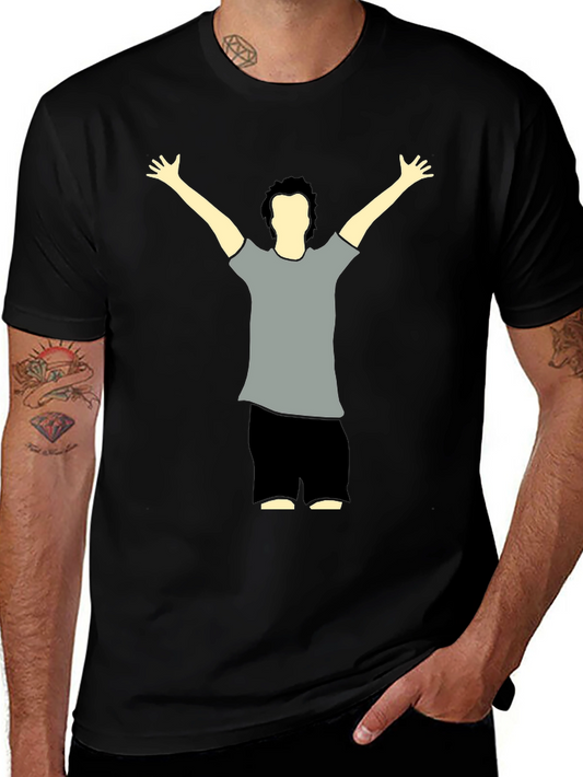 Graphic Tee - Man Raising Arms Design
