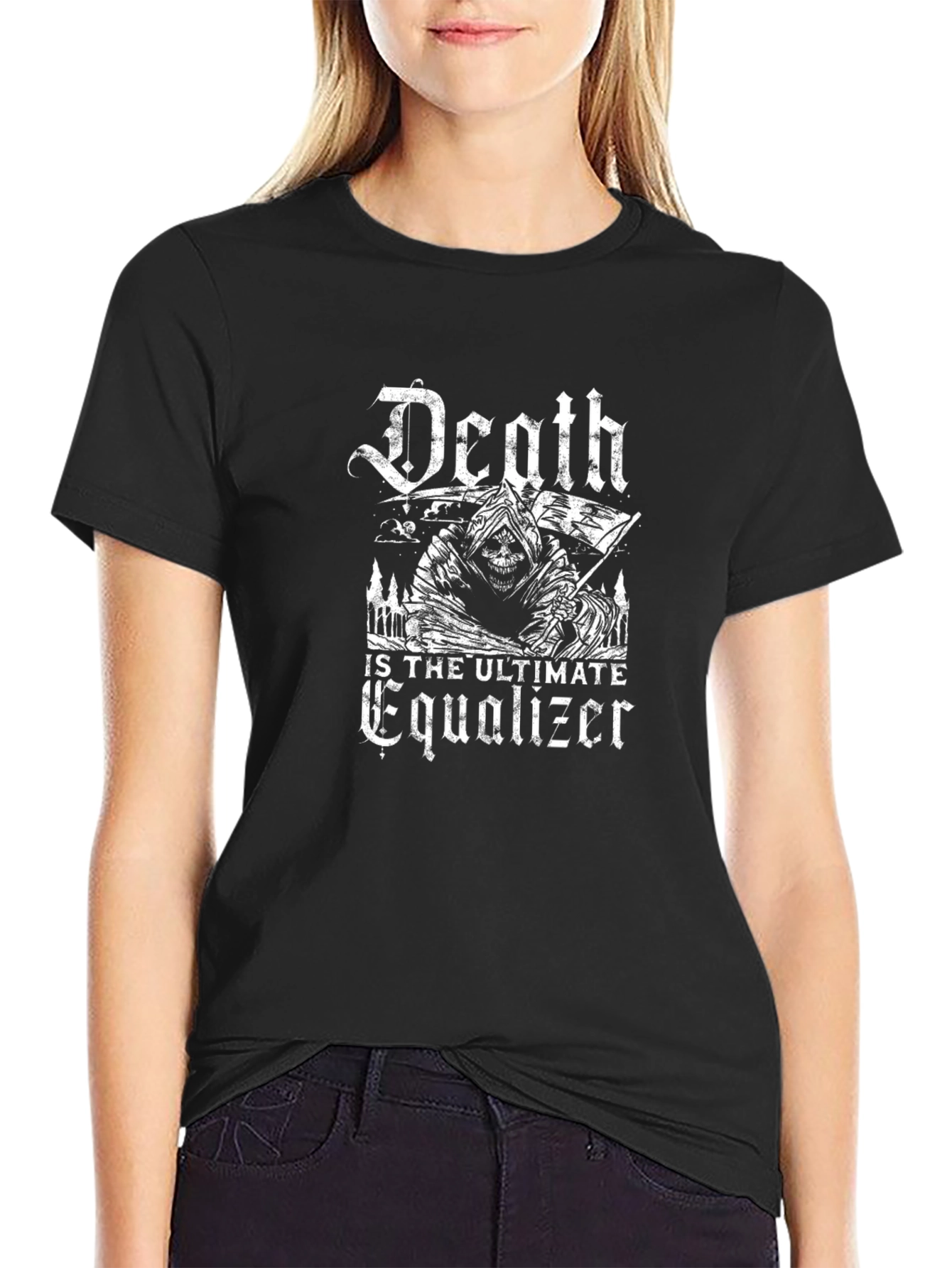 Death is the Ultimate Equalizer Black T-Shirt