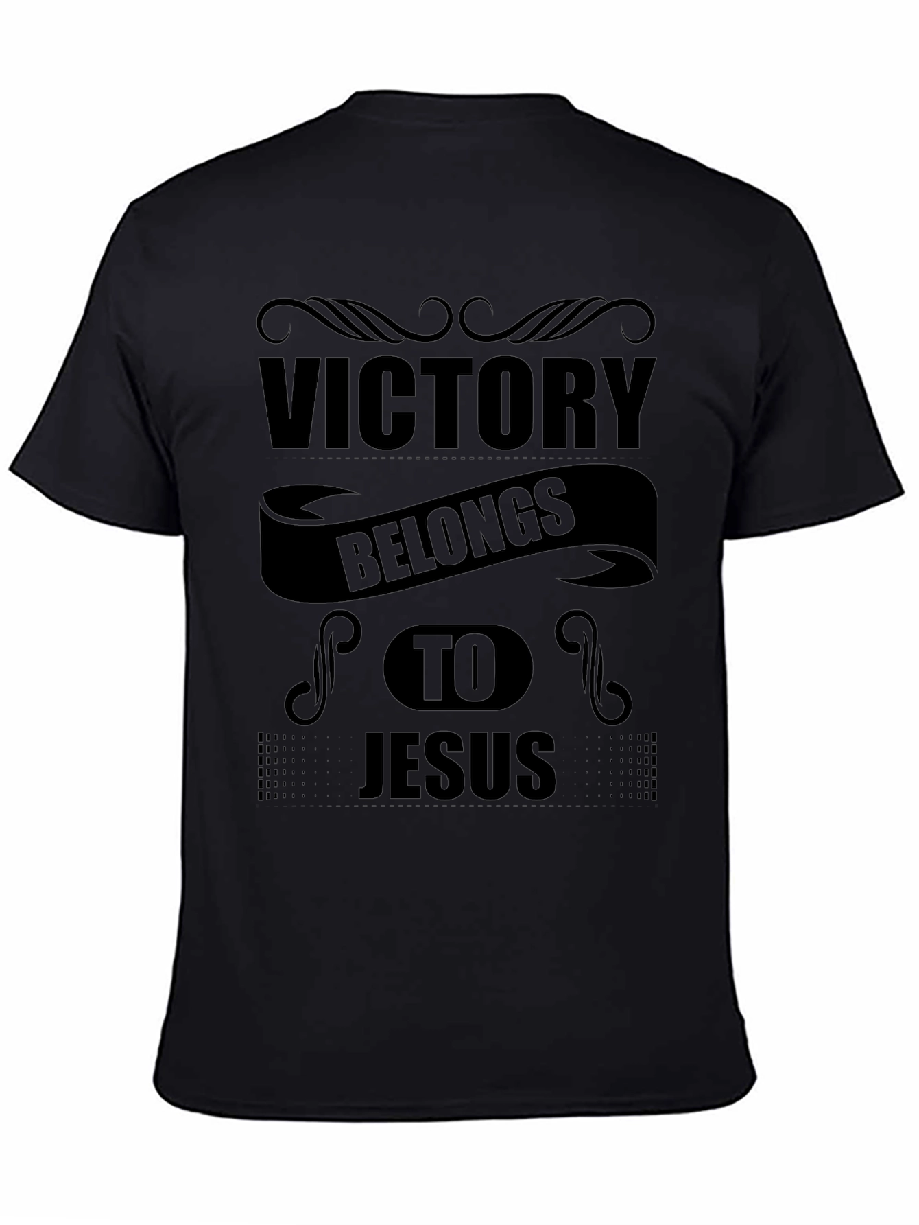 Victory Belongs to Jesus Black T-Shirt