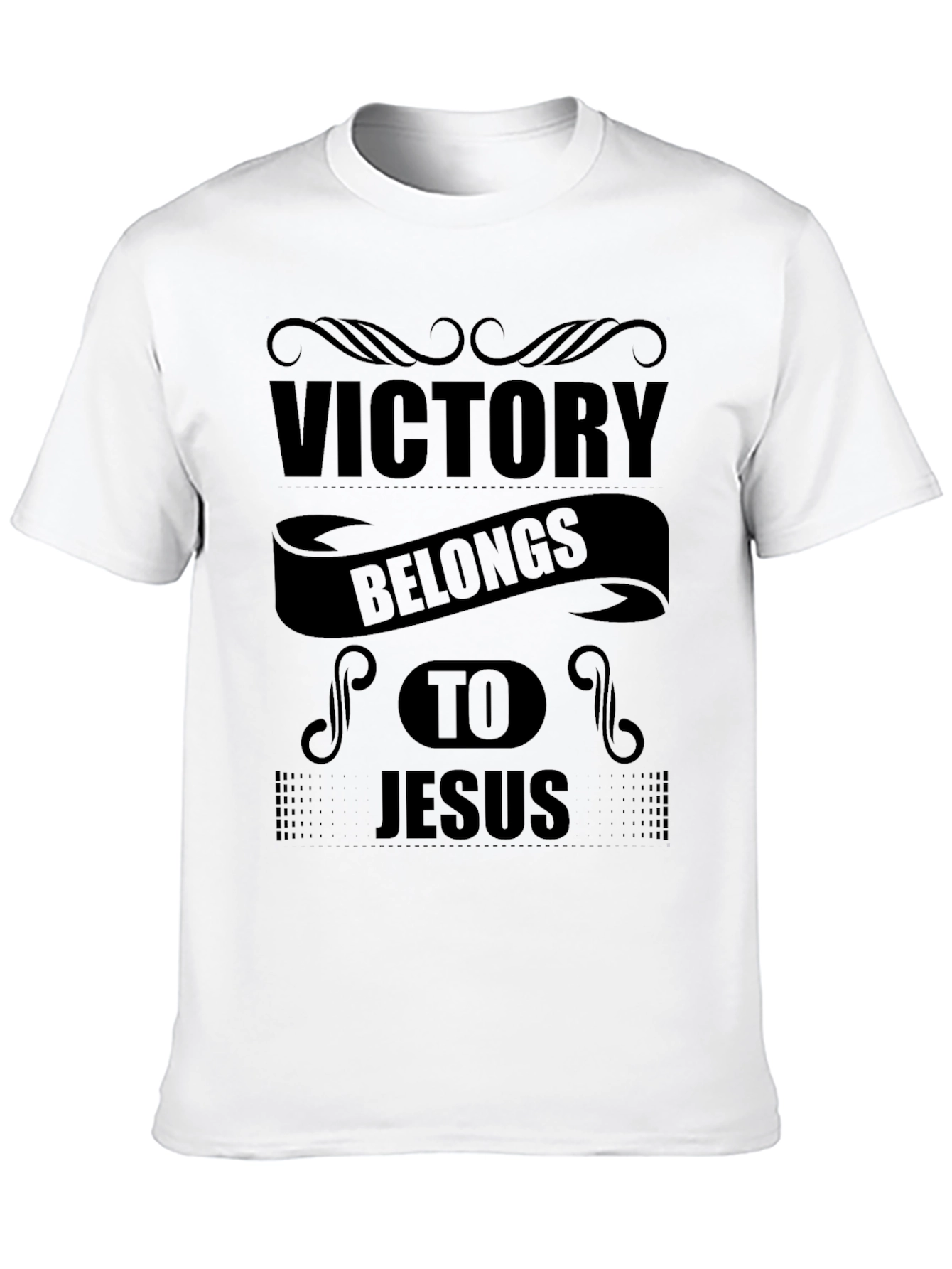 Victory Belongs to Jesus Black T-Shirt