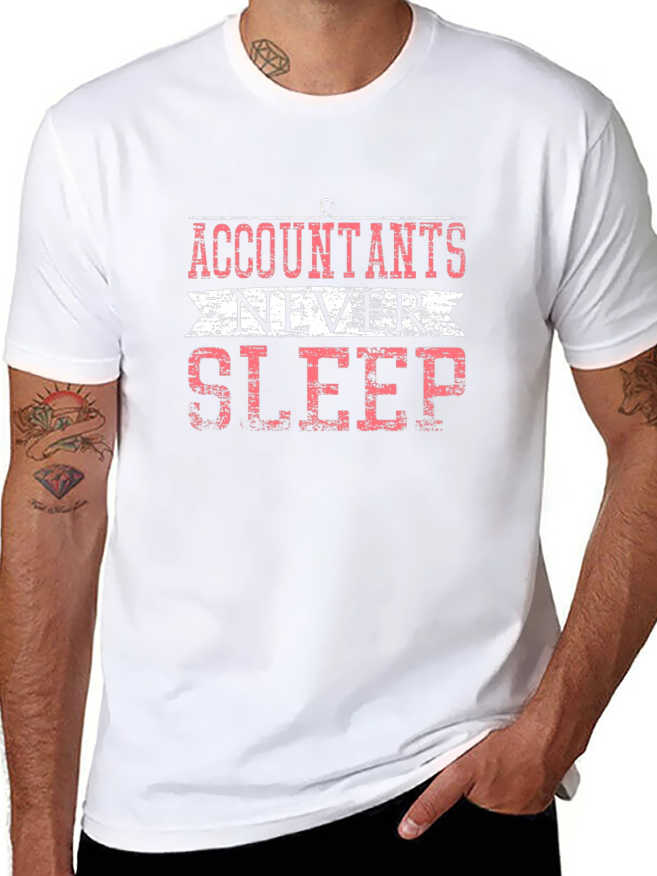 Accountants Never Sleep Graphic T-Shirt