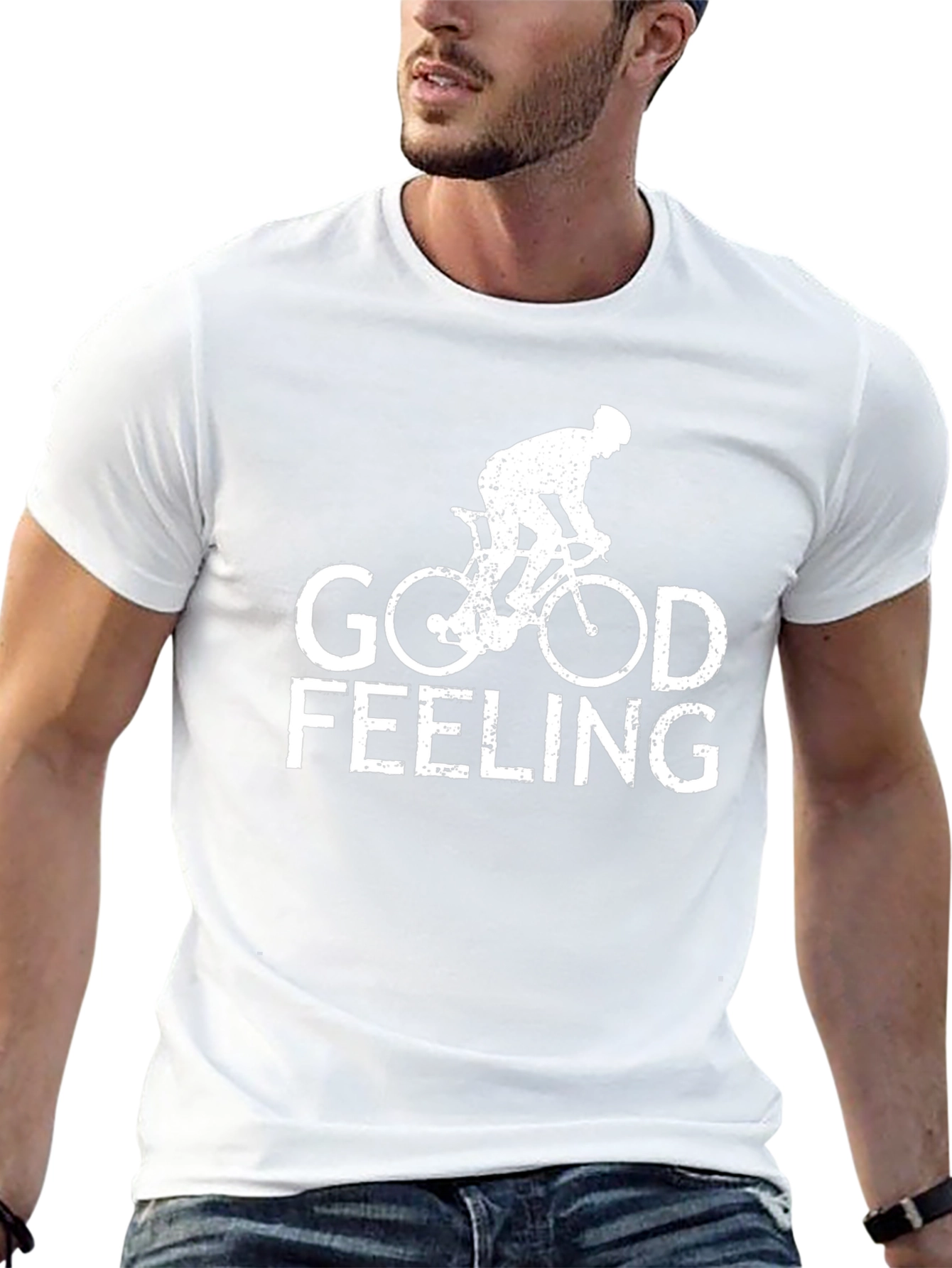 Good Feeling Cycling Graphic T-Shirt