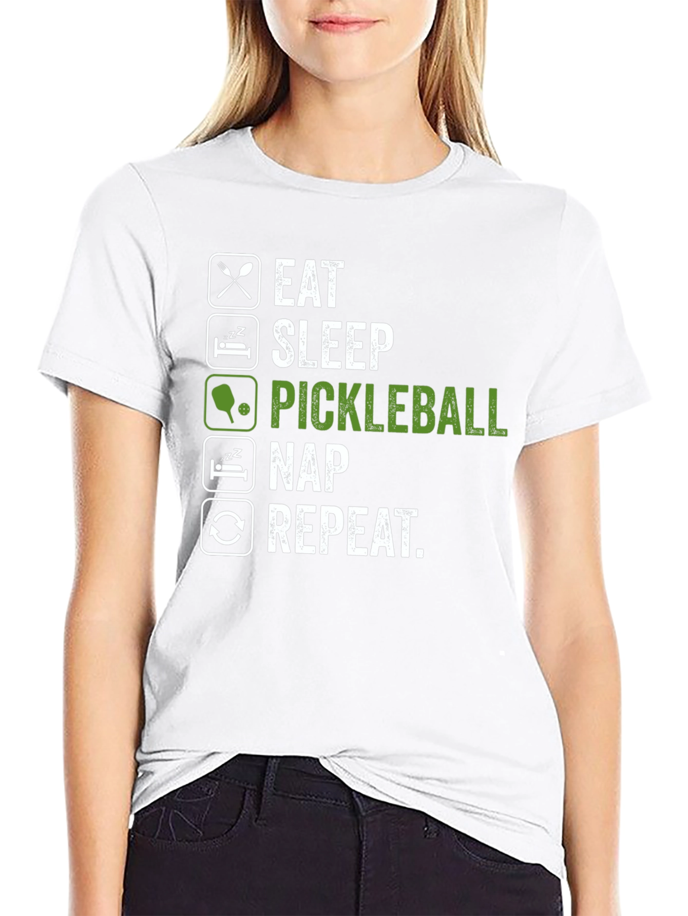 Eat Sleep Pickleball Nap Repeat T-Shirt