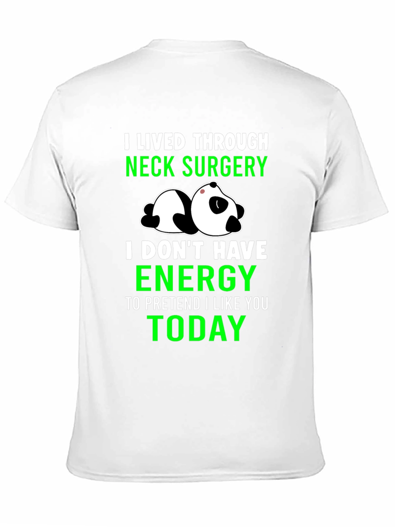 Neck Surgery Survivor Panda T-Shirt