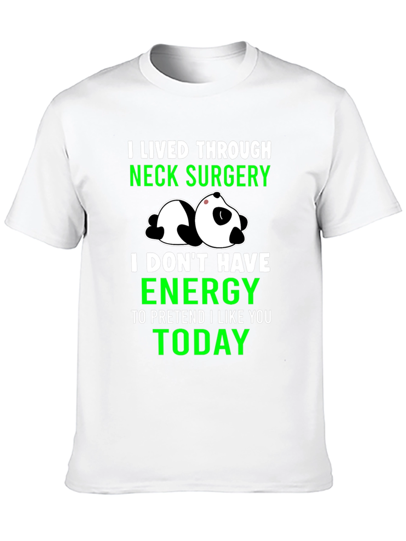 Neck Surgery Survivor Panda T-Shirt
