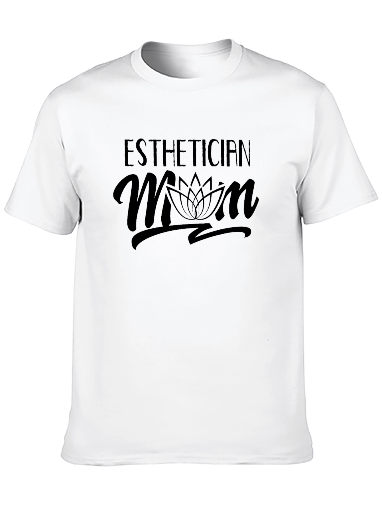 Esthetician Mom Black Graphic Tee