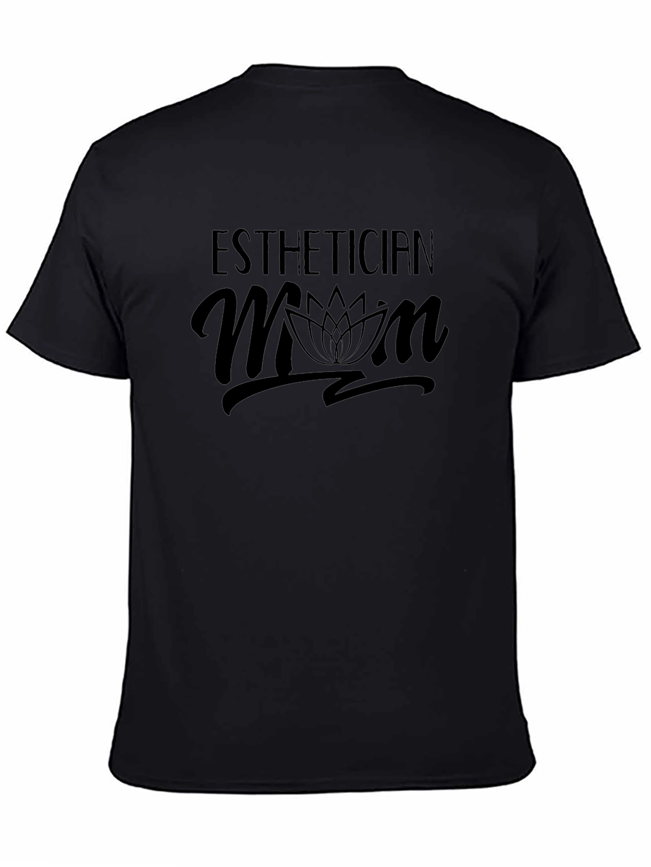 Esthetician Mom Black Graphic Tee