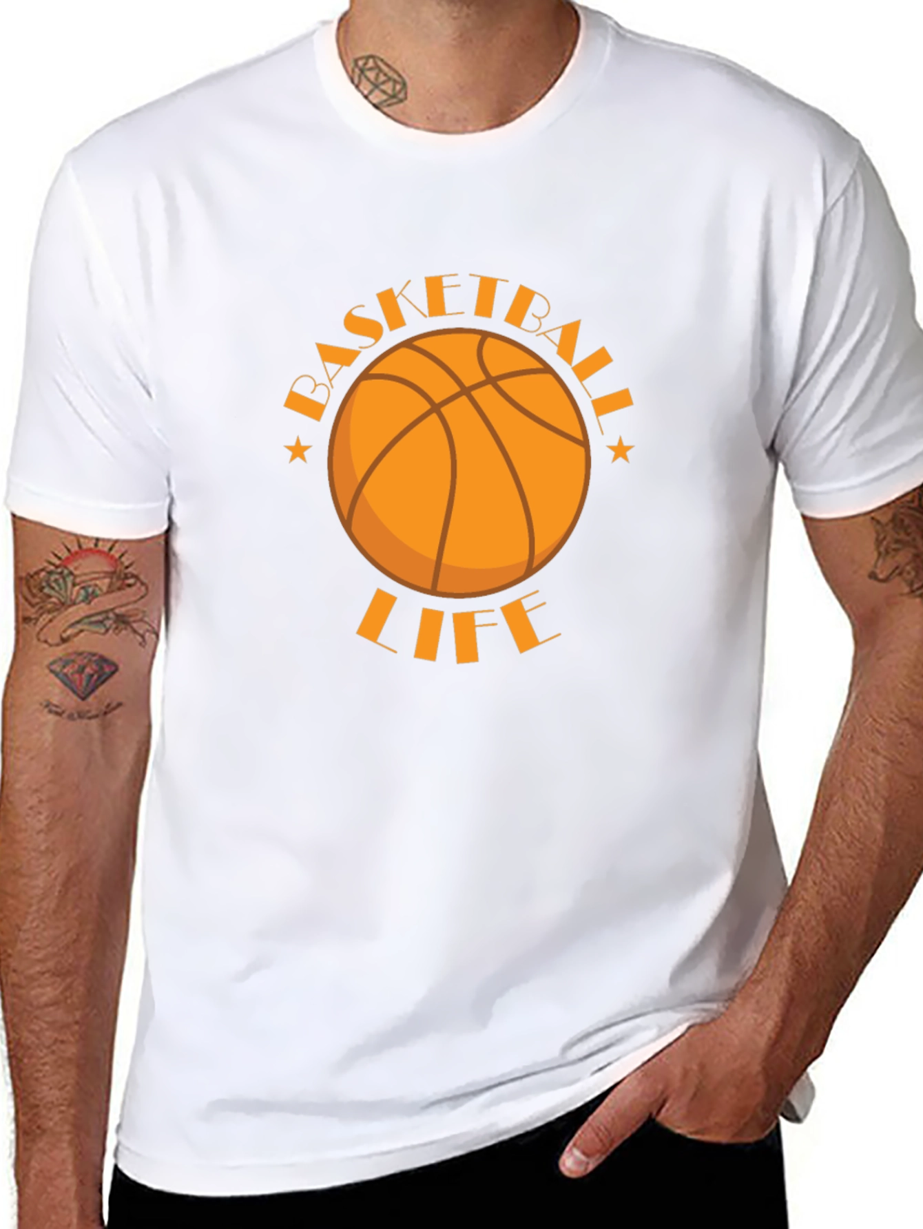 Basketball Life Graphic Tee - Sporty Style