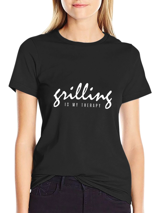 Grilling is My Therapy Graphic Tee