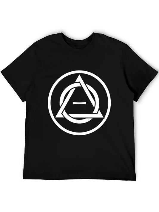 Geometric Circle T-Shirt - Black