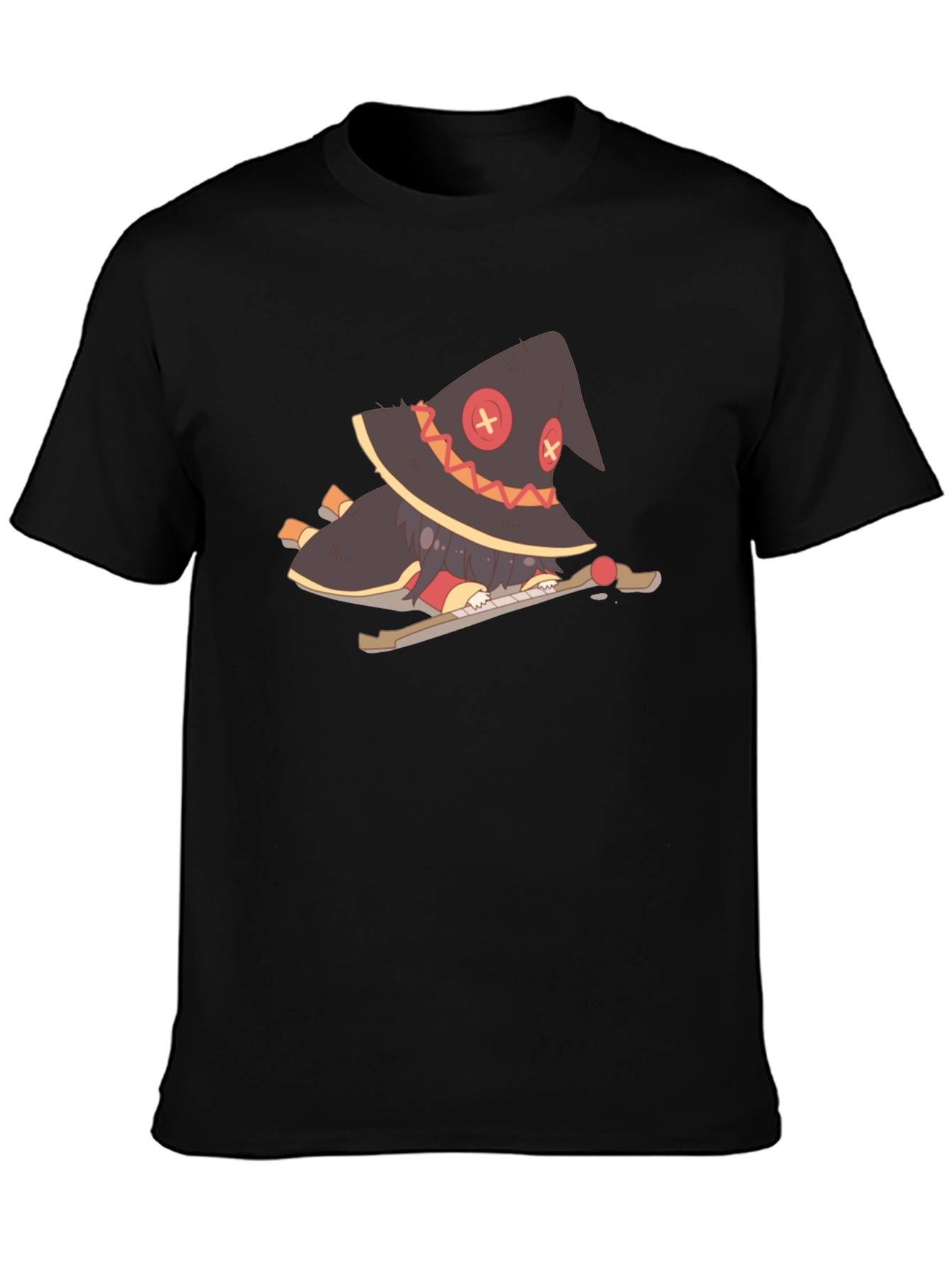 Anime Character Graphic Black T-Shirt