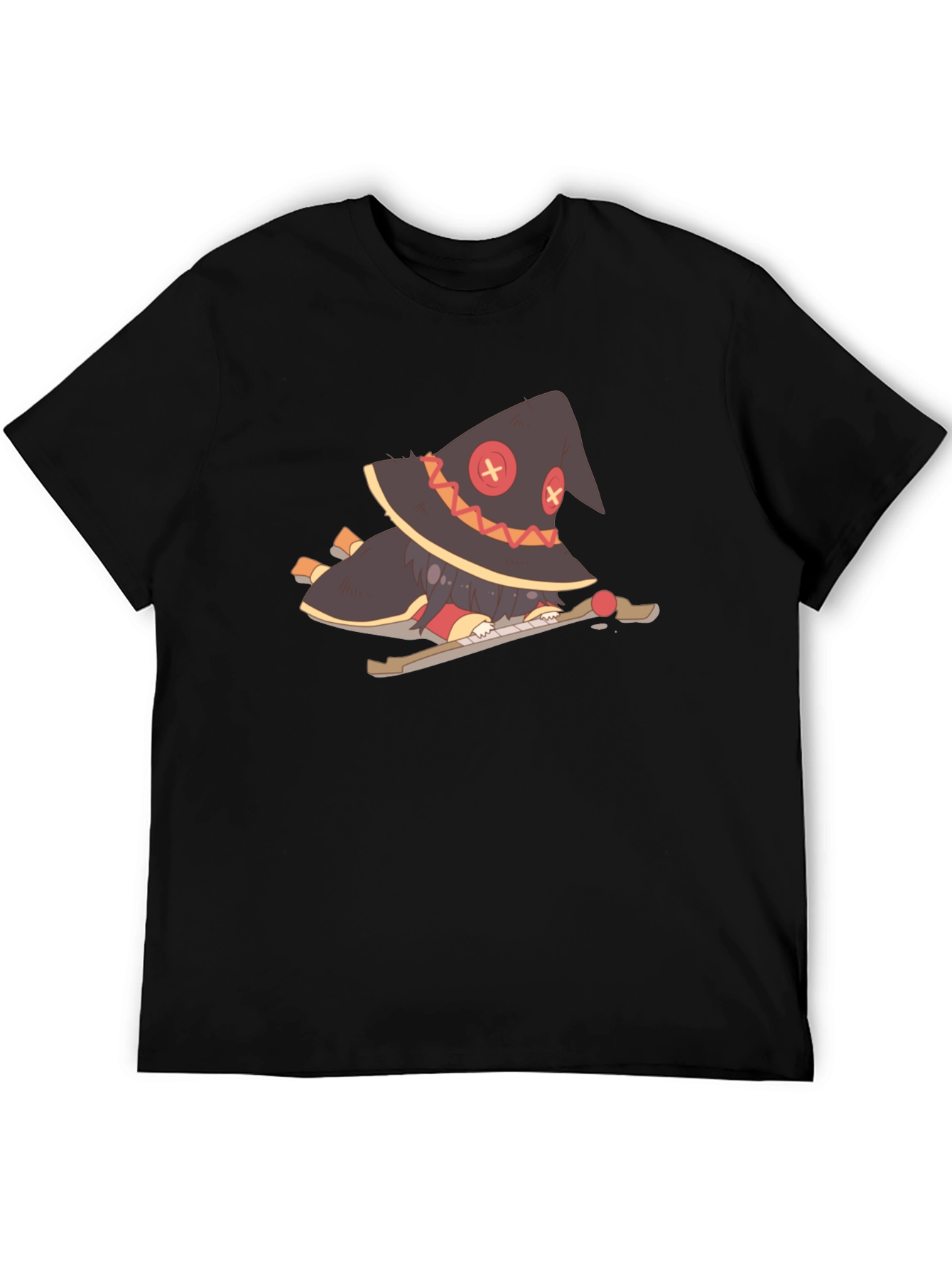 Anime Character Graphic Black T-Shirt