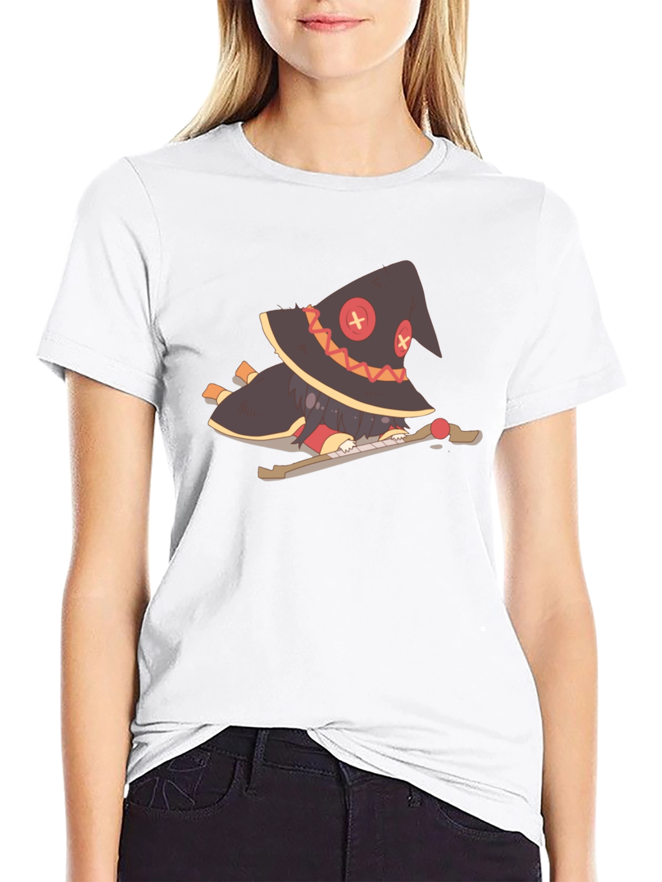 Anime Character Graphic Black T-Shirt