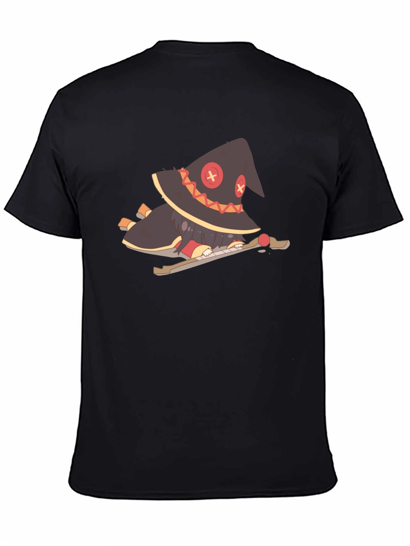 Anime Character Graphic Black T-Shirt