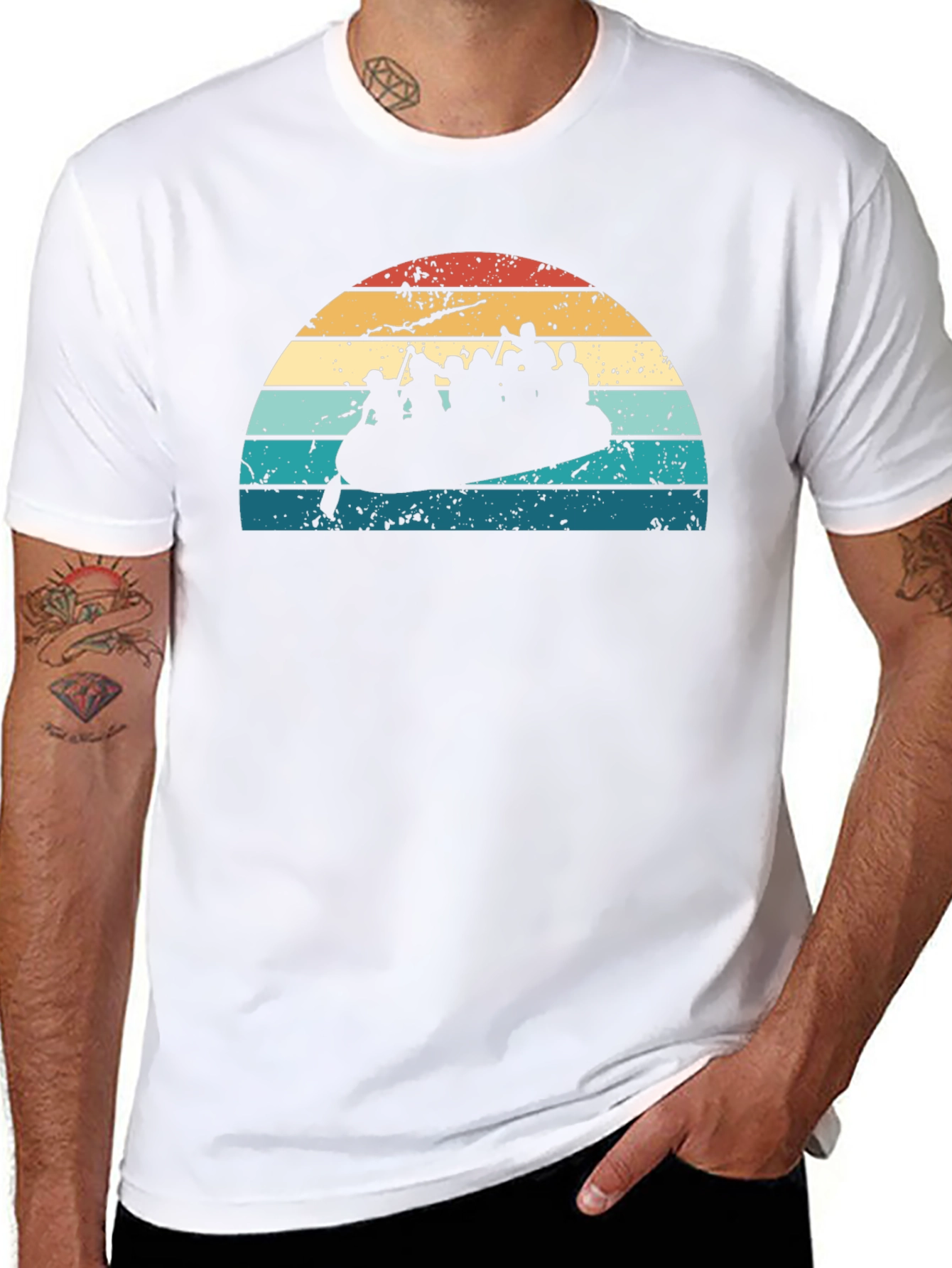 Retro Rafting T-Shirt - Adventure Ready!