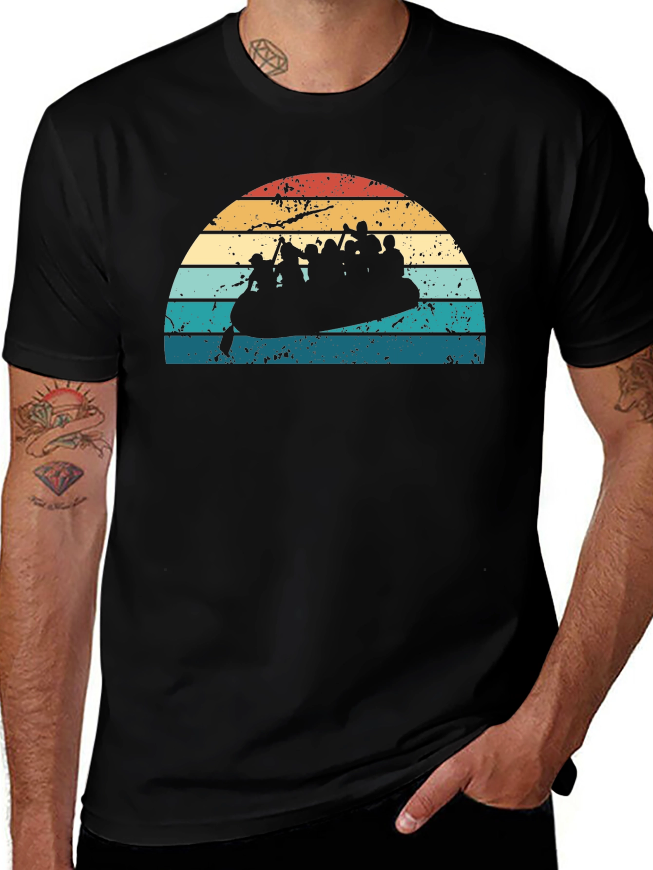 Retro Rafting T-Shirt - Adventure Ready!
