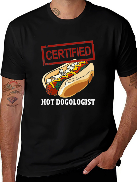 Certified Hot Dogologist Graphic T-Shirt