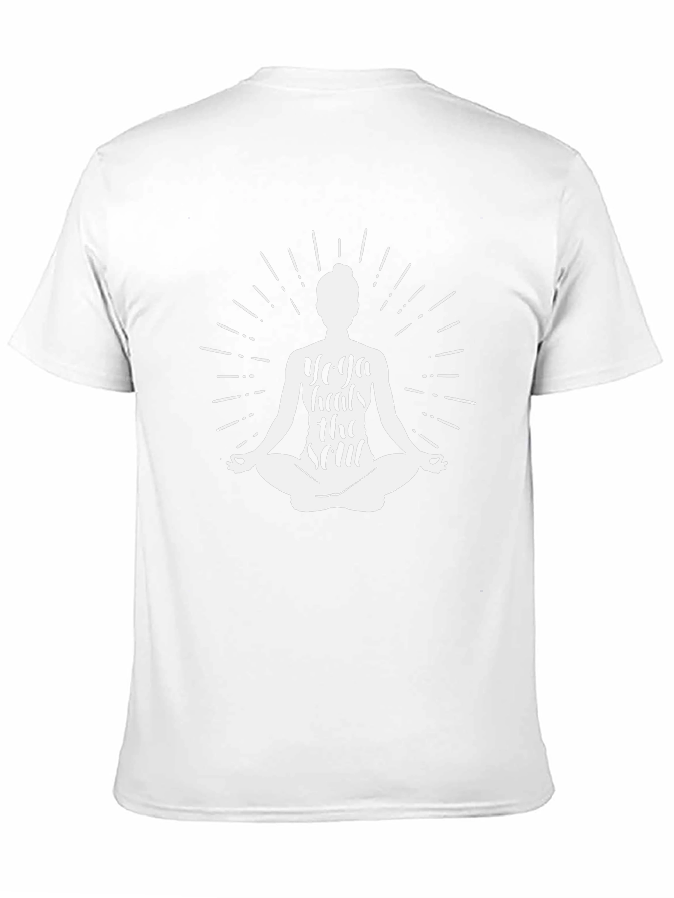 Yoga Heals Soul Black Graphic Tee