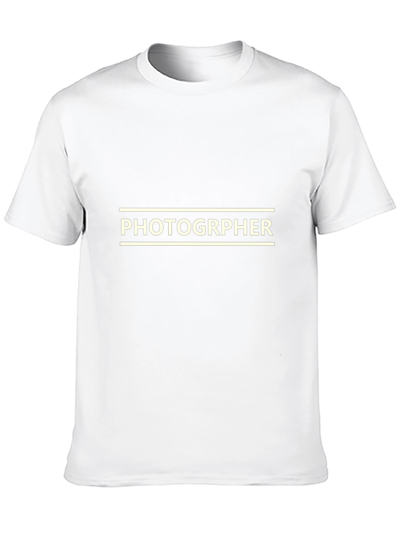 Photographer Graphic Tee - Black Cotton Crew Neck