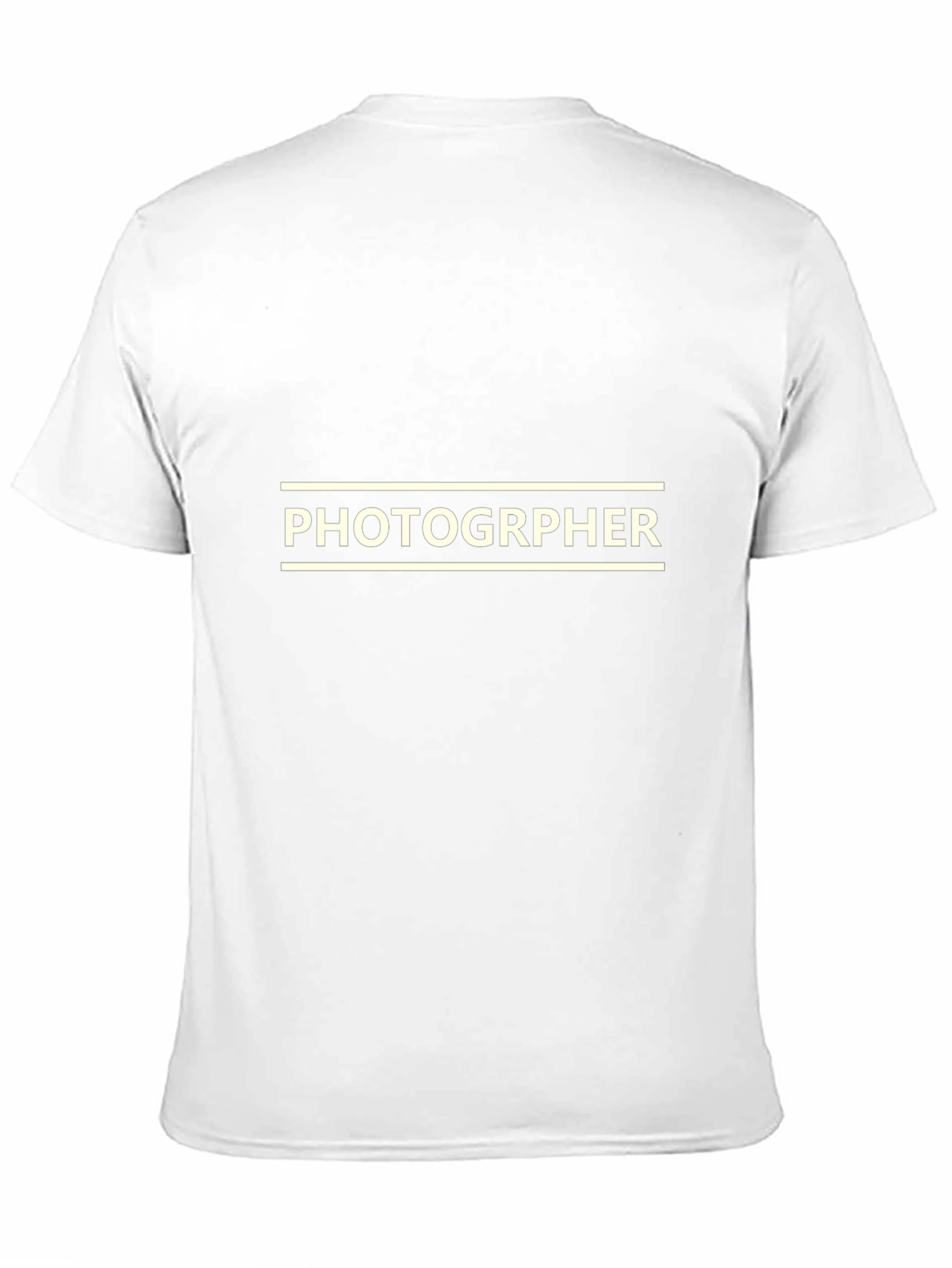 Photographer Graphic Tee - Black Cotton Crew Neck