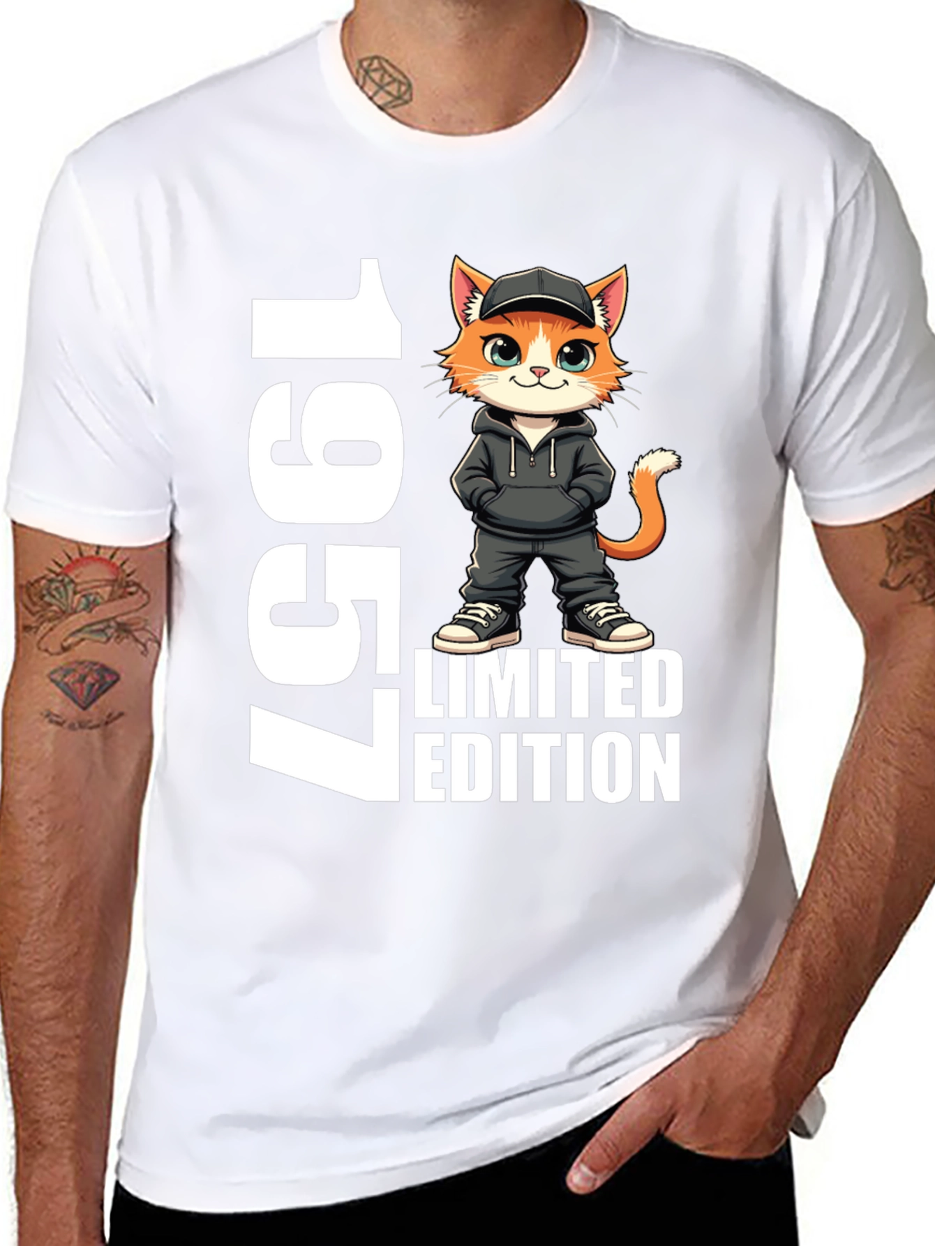 1957 Limited Edition Cat Graphic T-Shirt