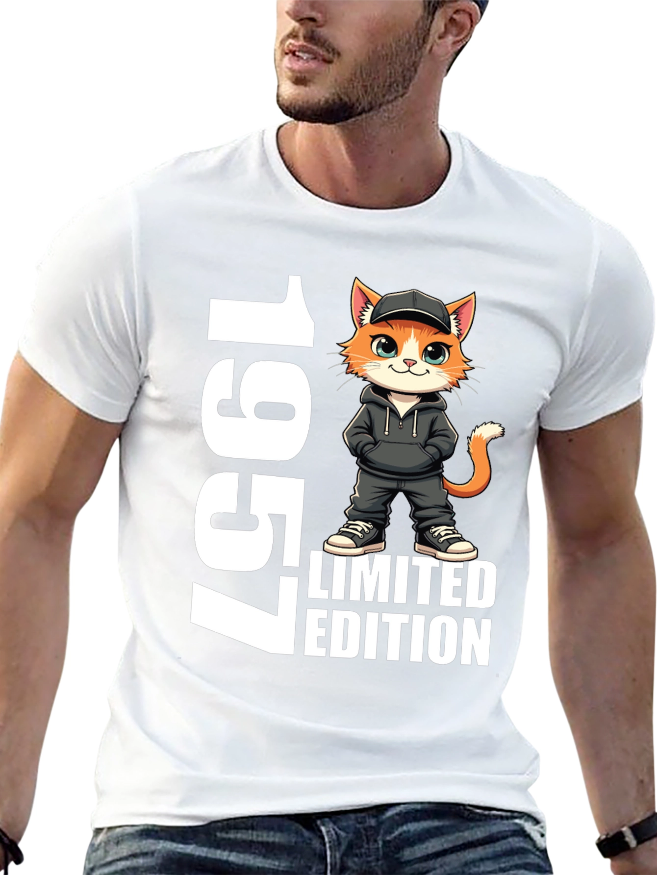1957 Limited Edition Cat Graphic T-Shirt