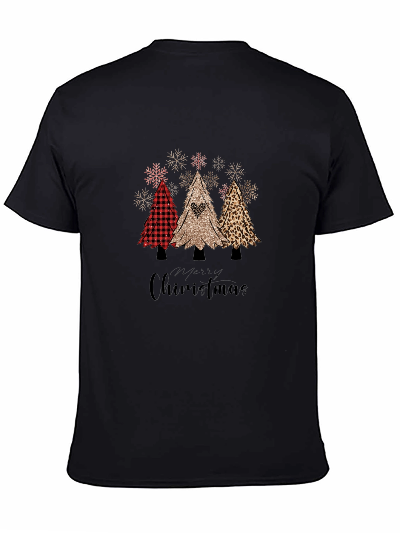 Festive Christmas Tree Graphic T-Shirt