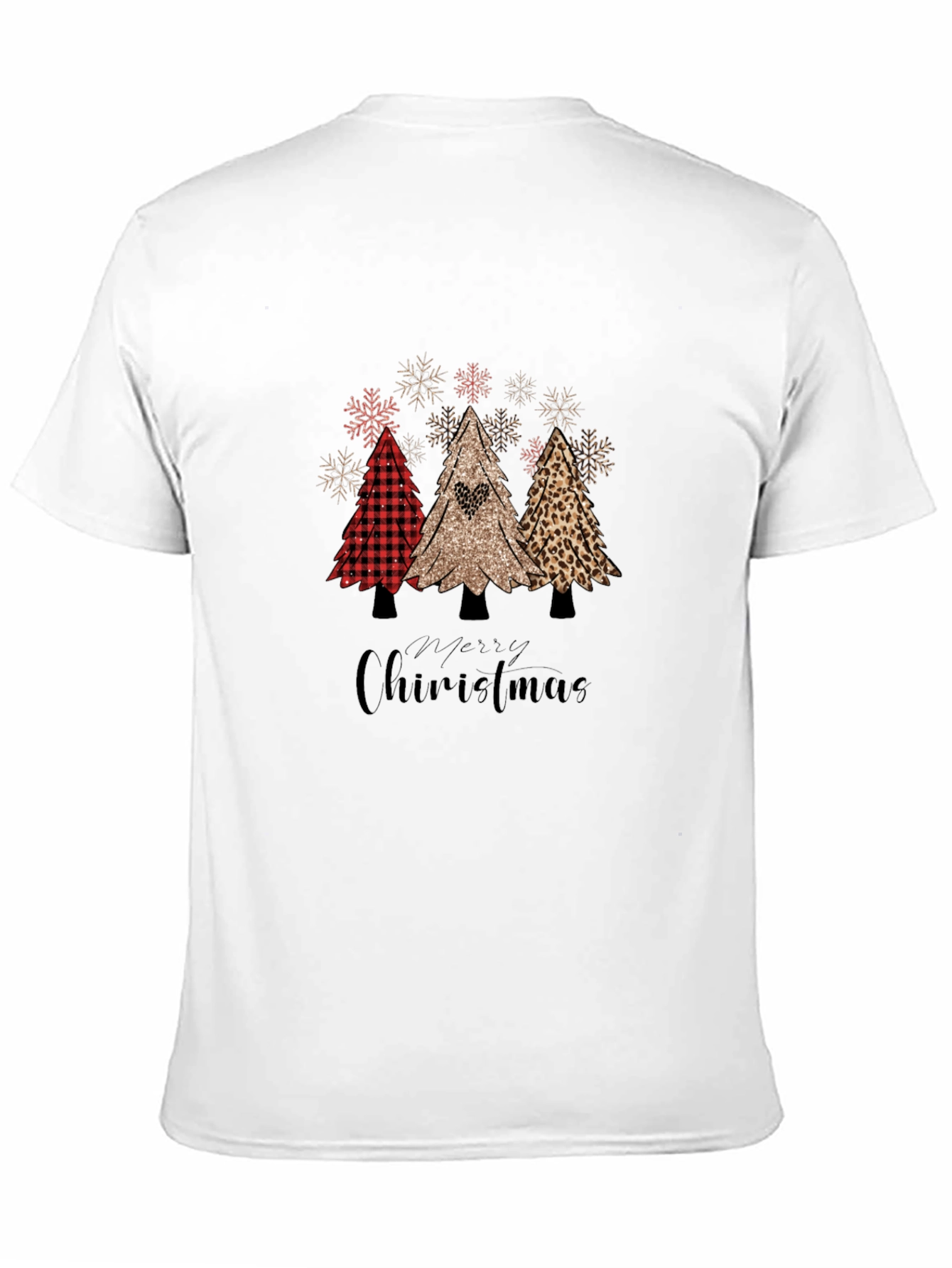 Festive Christmas Tree Graphic T-Shirt