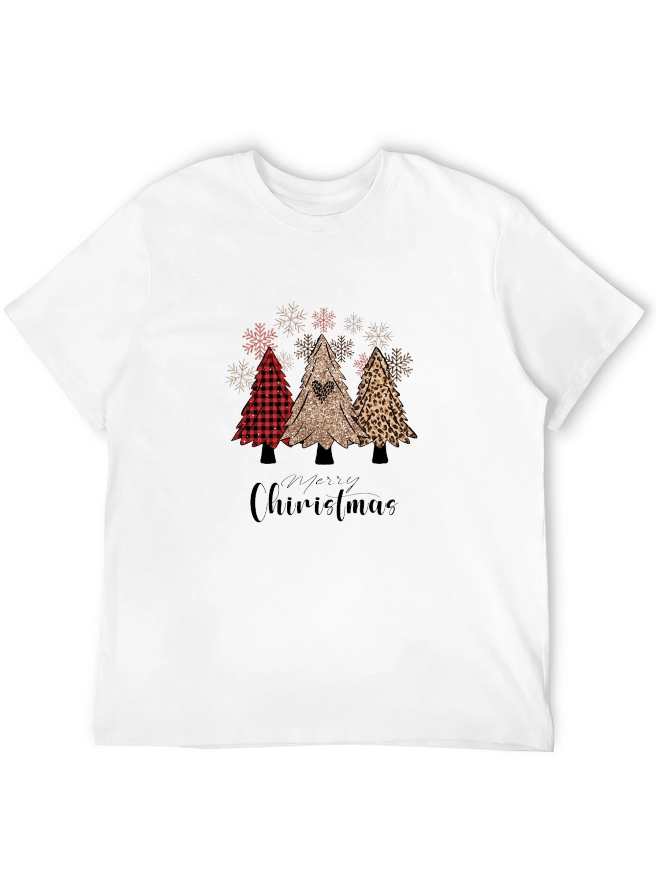 Festive Christmas Tree Graphic T-Shirt