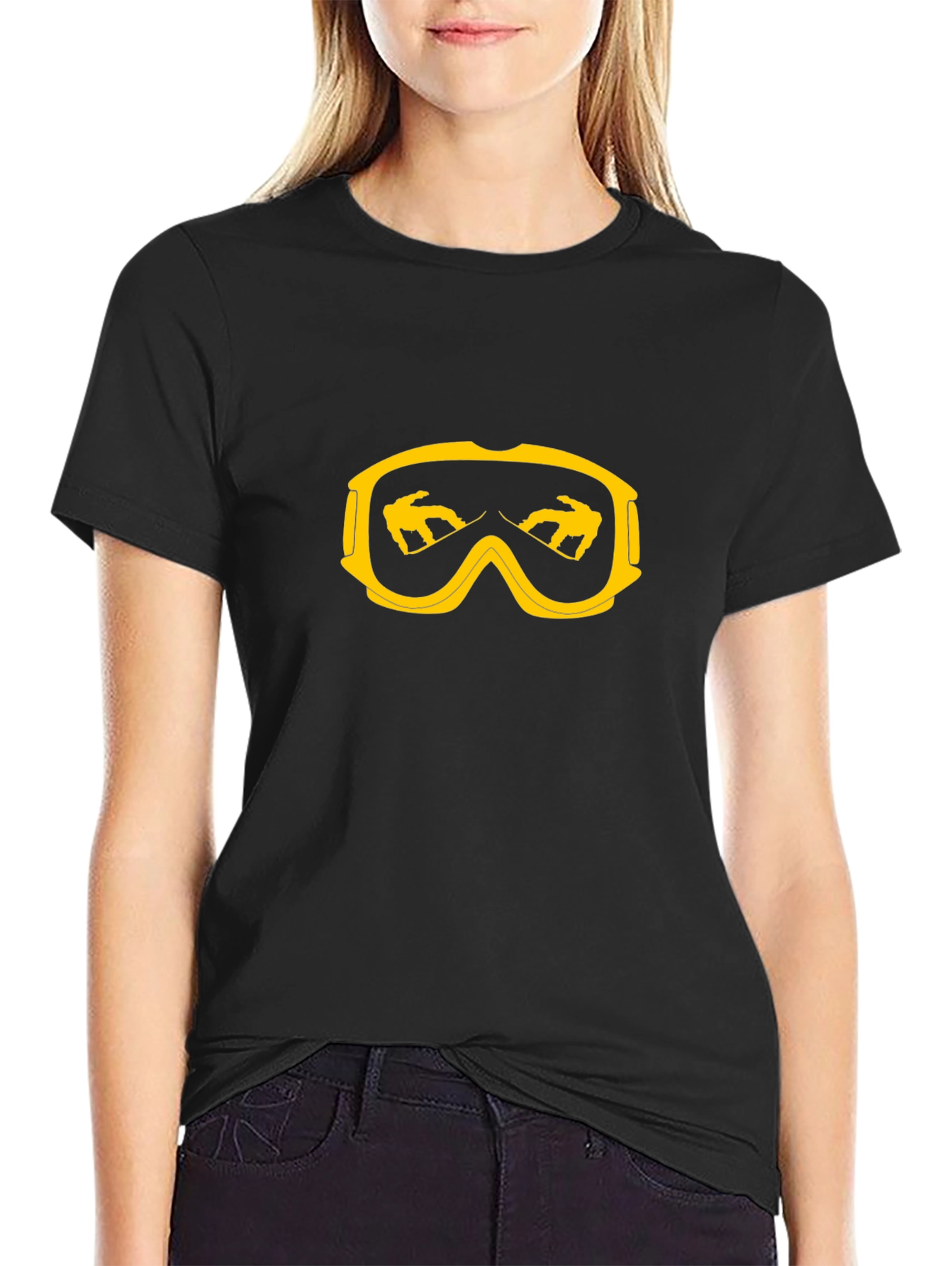Snow Goggles T-Shirt - Black
