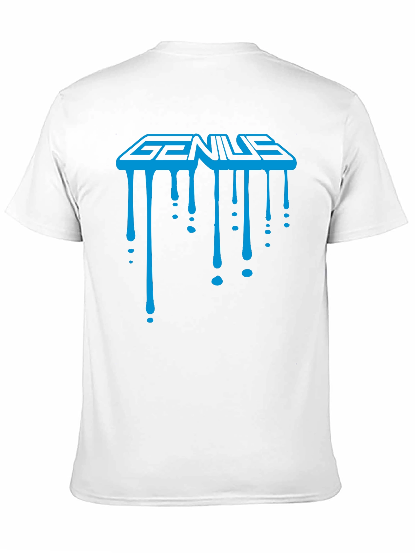 Genius Drip Graphic T-Shirt - Cool Trendy Black Tee