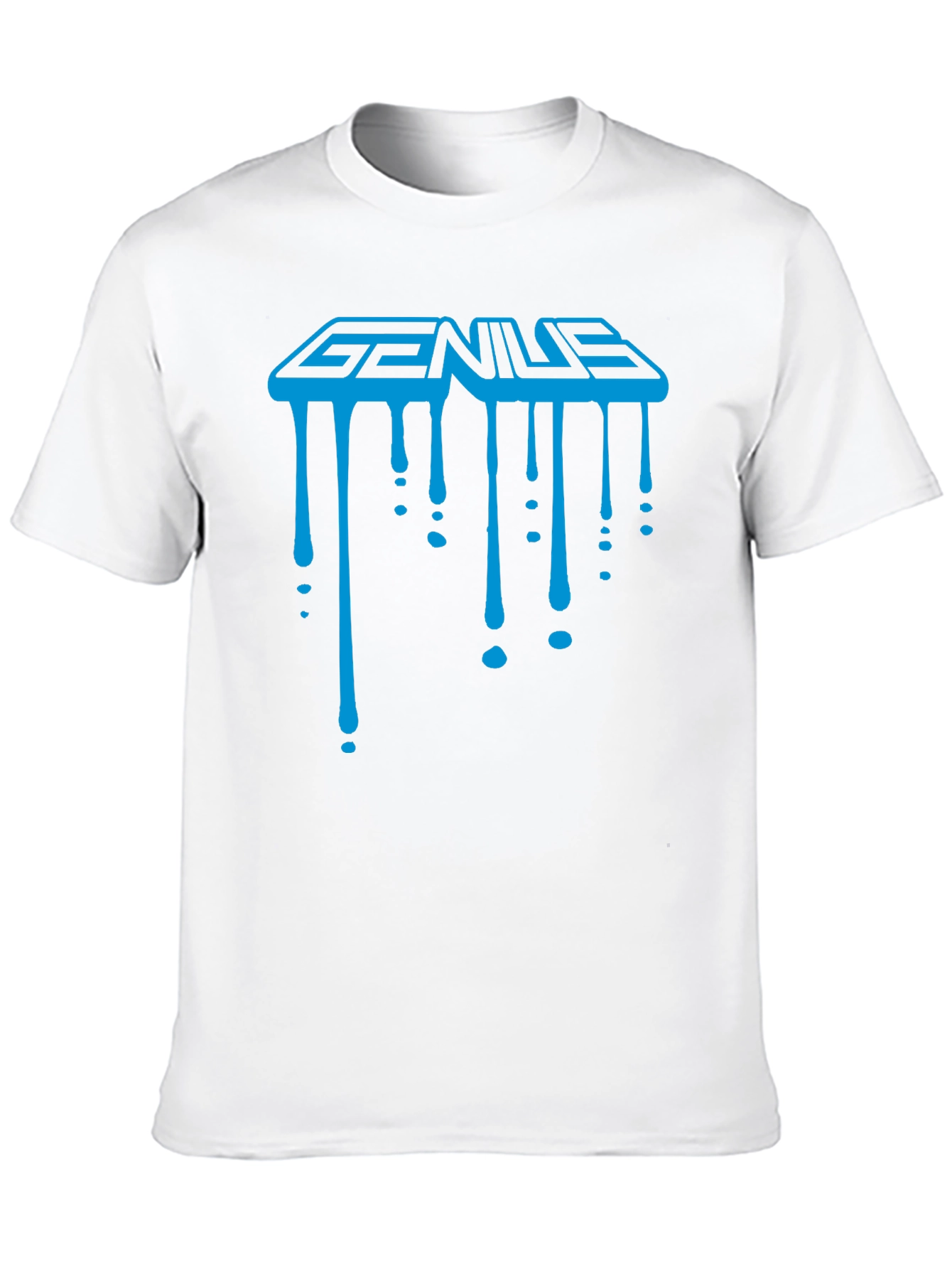 Genius Drip Graphic T-Shirt - Cool Trendy Black Tee