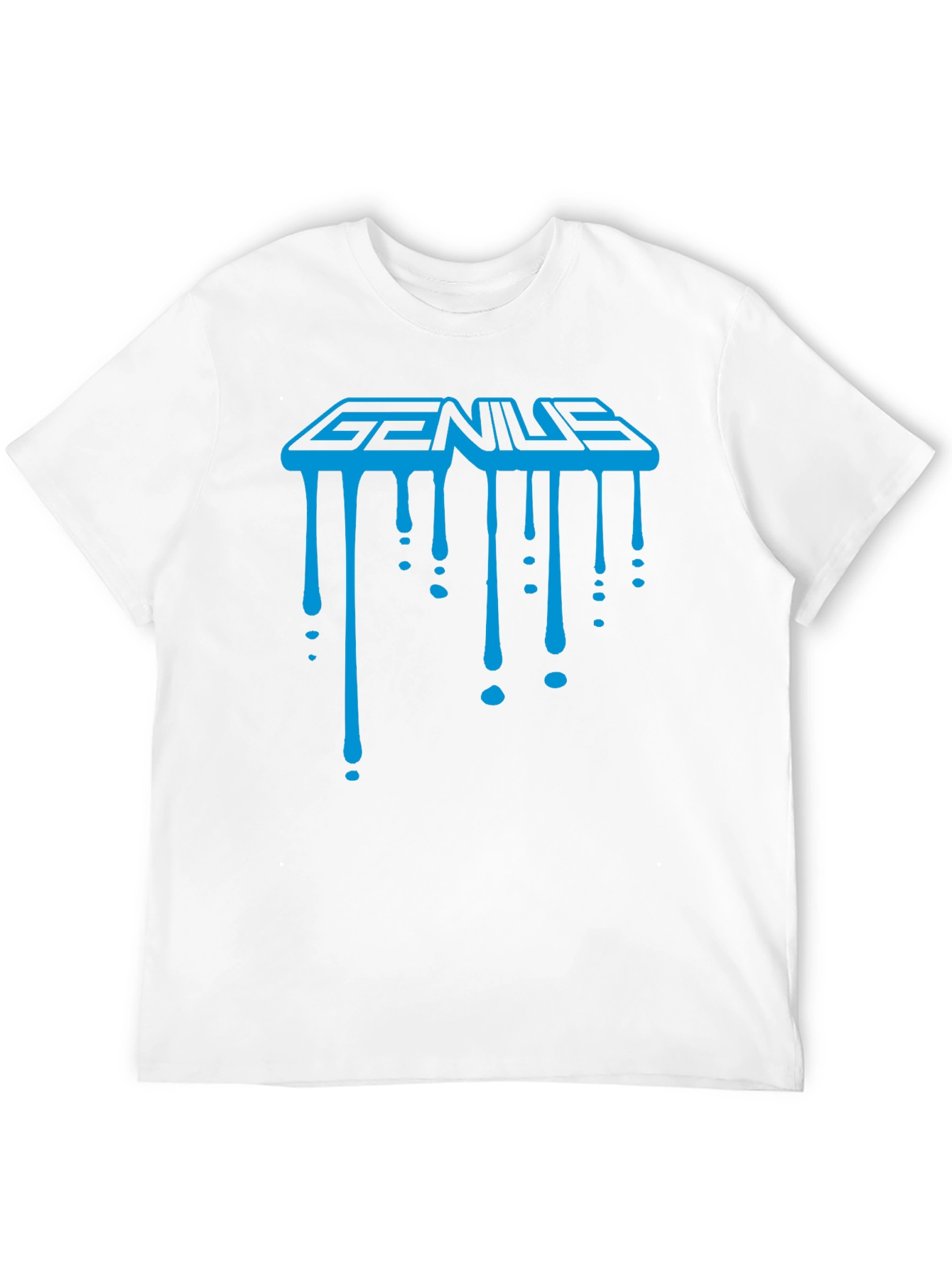 Genius Drip Graphic T-Shirt - Cool Trendy Black Tee