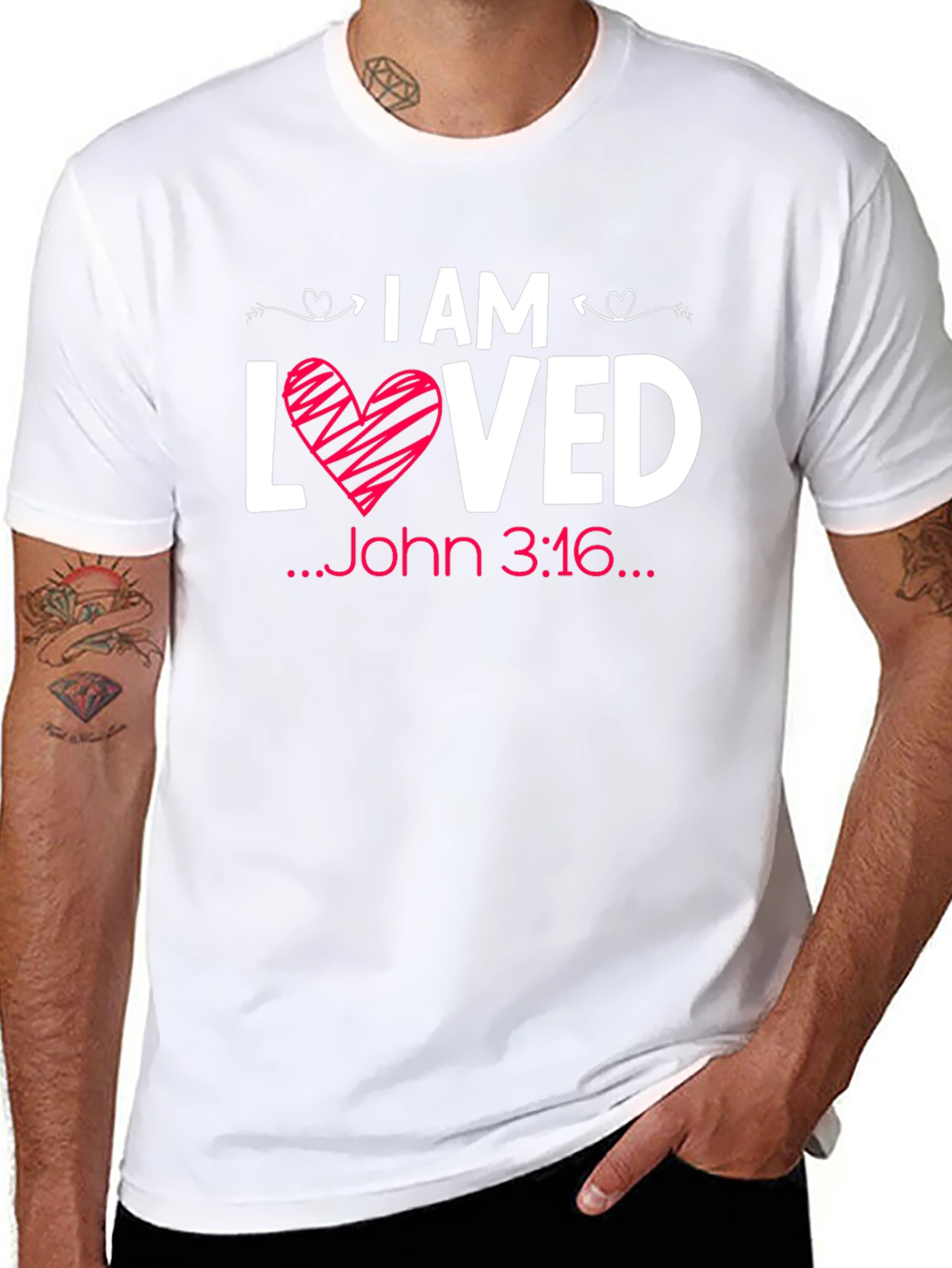 I Am Loved John 3:16 Graphic Tee