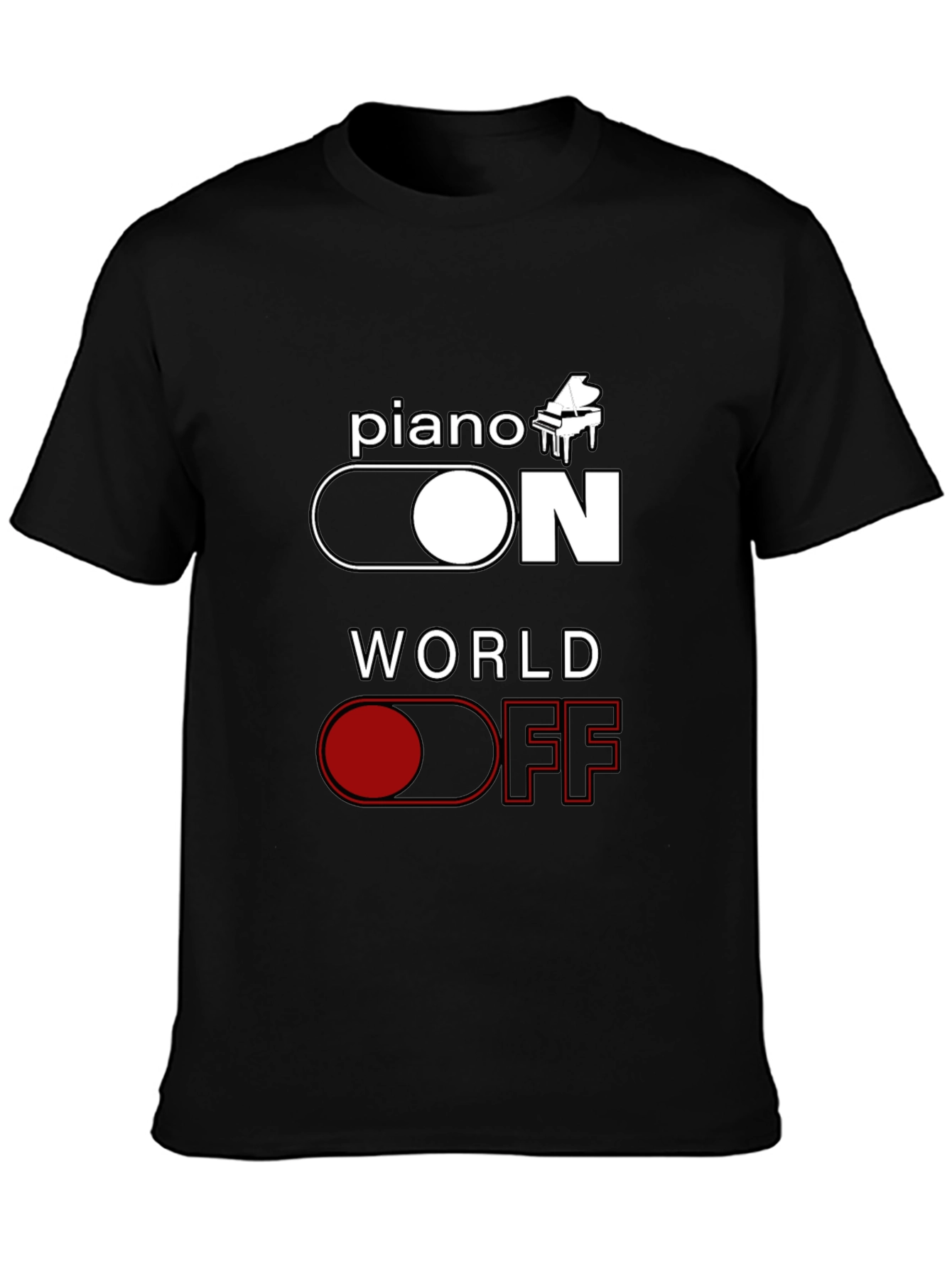 Piano ON World OFF Graphic Tee