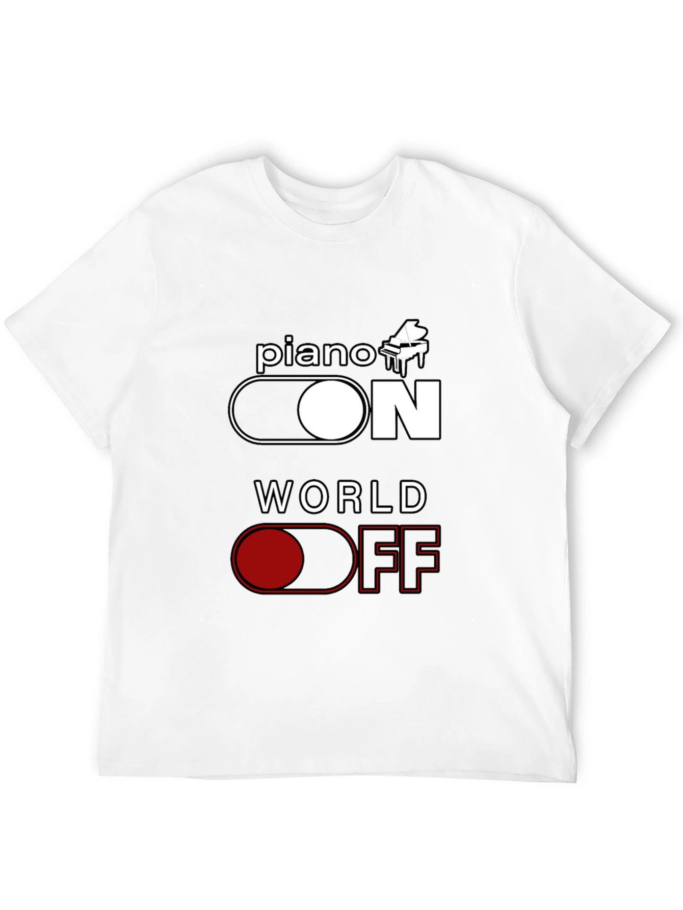 Piano ON World OFF Graphic Tee