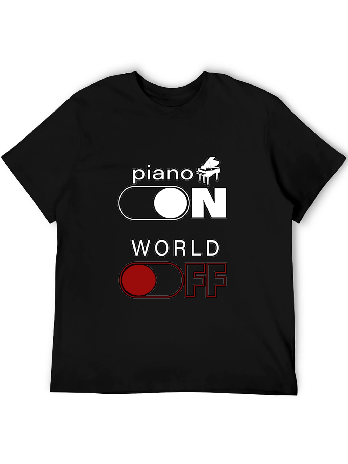 Piano ON World OFF Graphic Tee