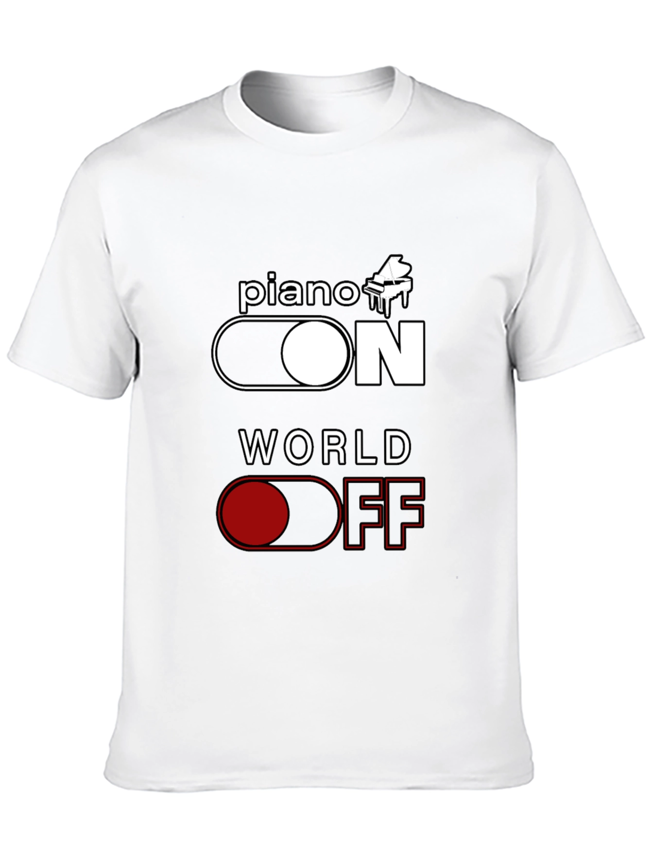Piano ON World OFF Graphic Tee