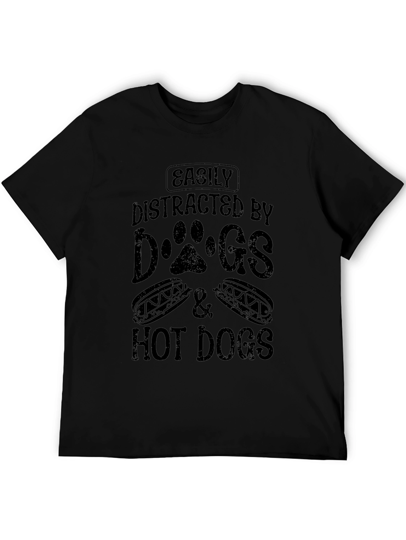 Easily Distracted By Dogs & Hot Dogs T-Shirt