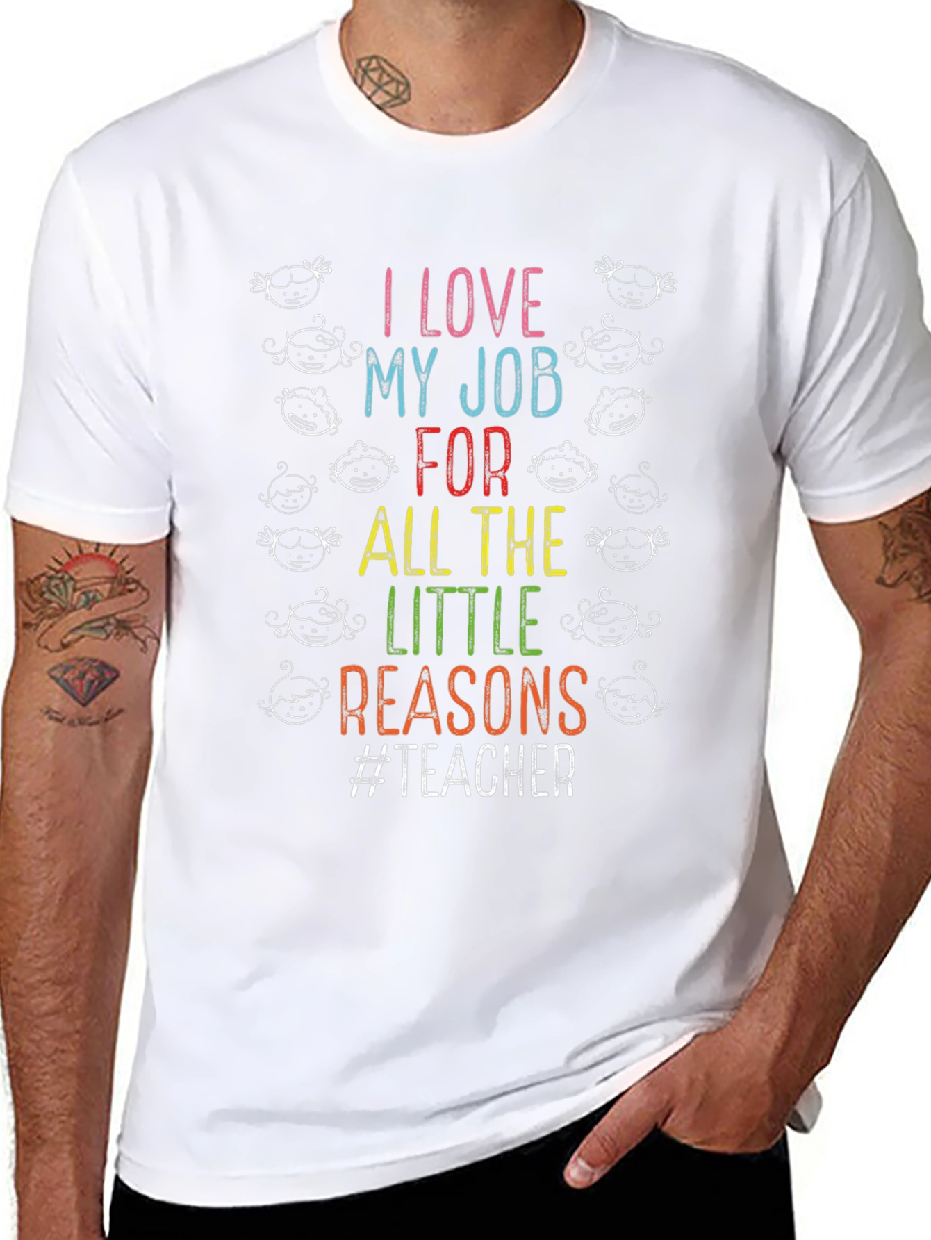 I Love My Job Teacher Graphic T-Shirt