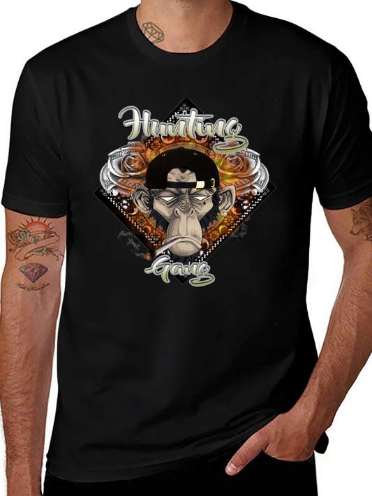 Hunting Gang Monkey Graphic T-Shirt