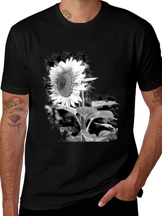 Black Sunflower Graphic Tee
