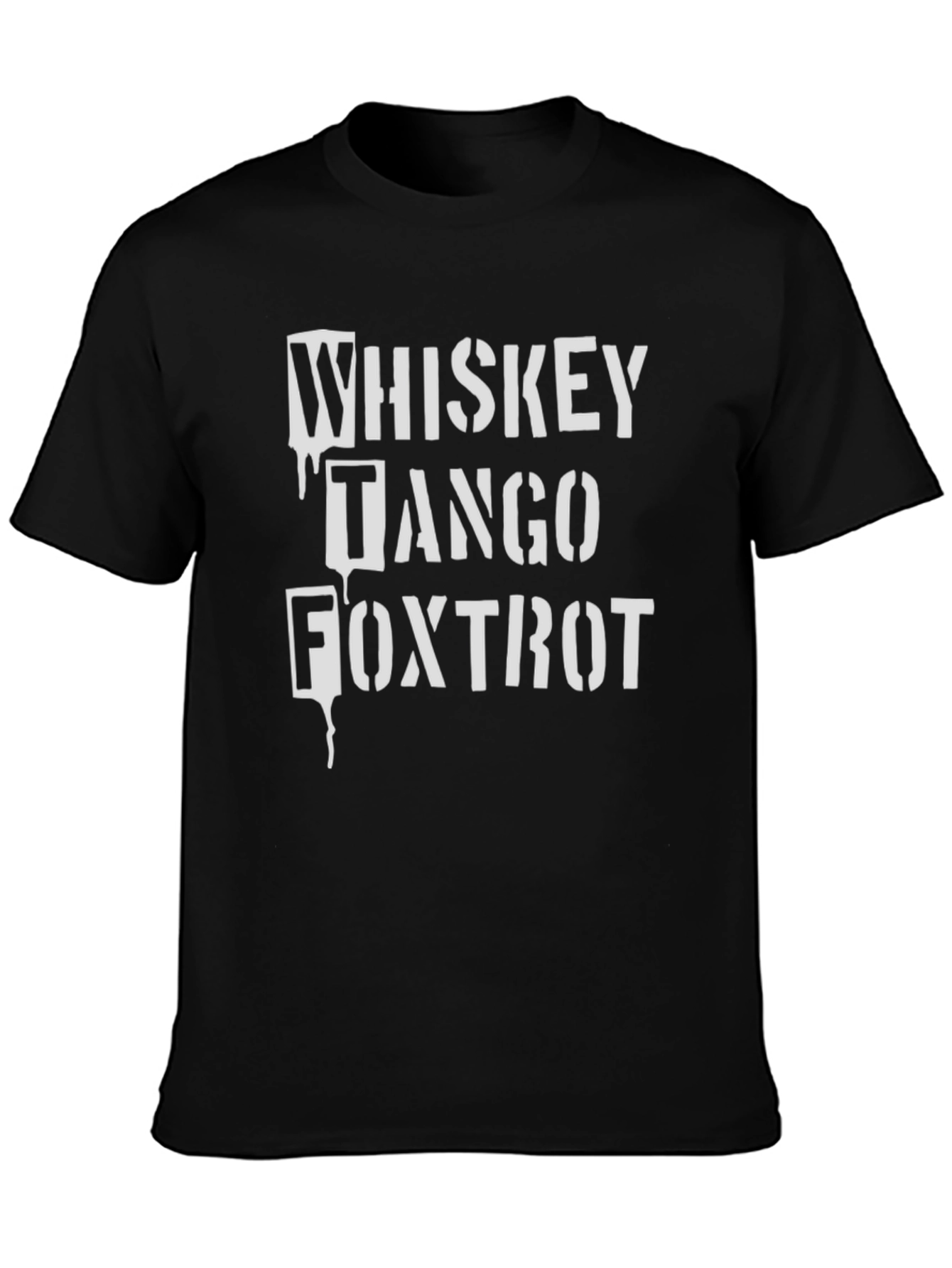 Whiskey Tango Foxtrot Black T-Shirt
