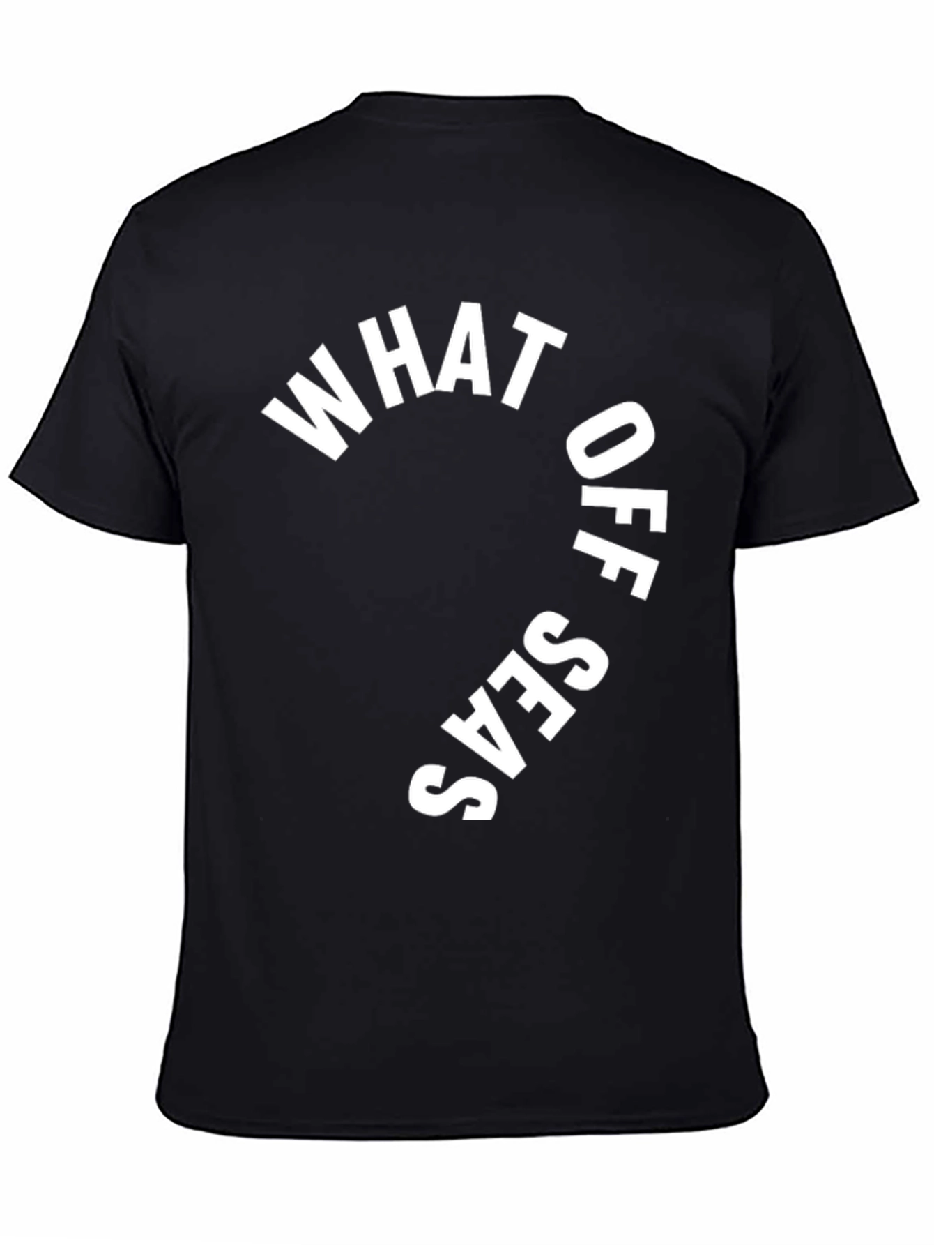 What Up Seas? Black Graphic Print T-Shirt