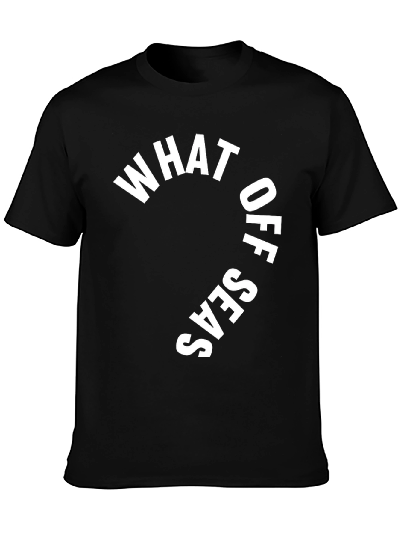 What Up Seas? Black Graphic Print T-Shirt