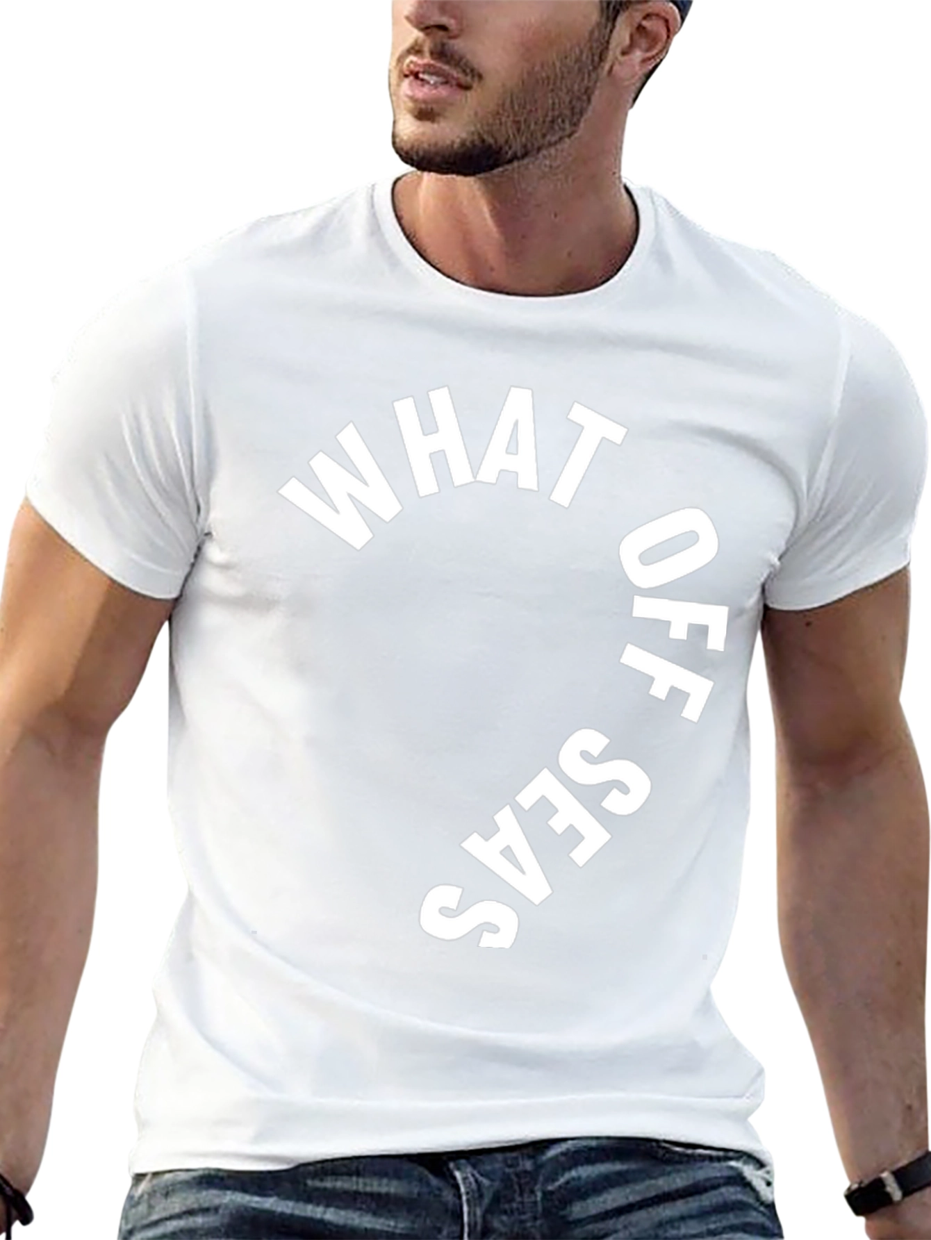 What Up Seas? Black Graphic Print T-Shirt
