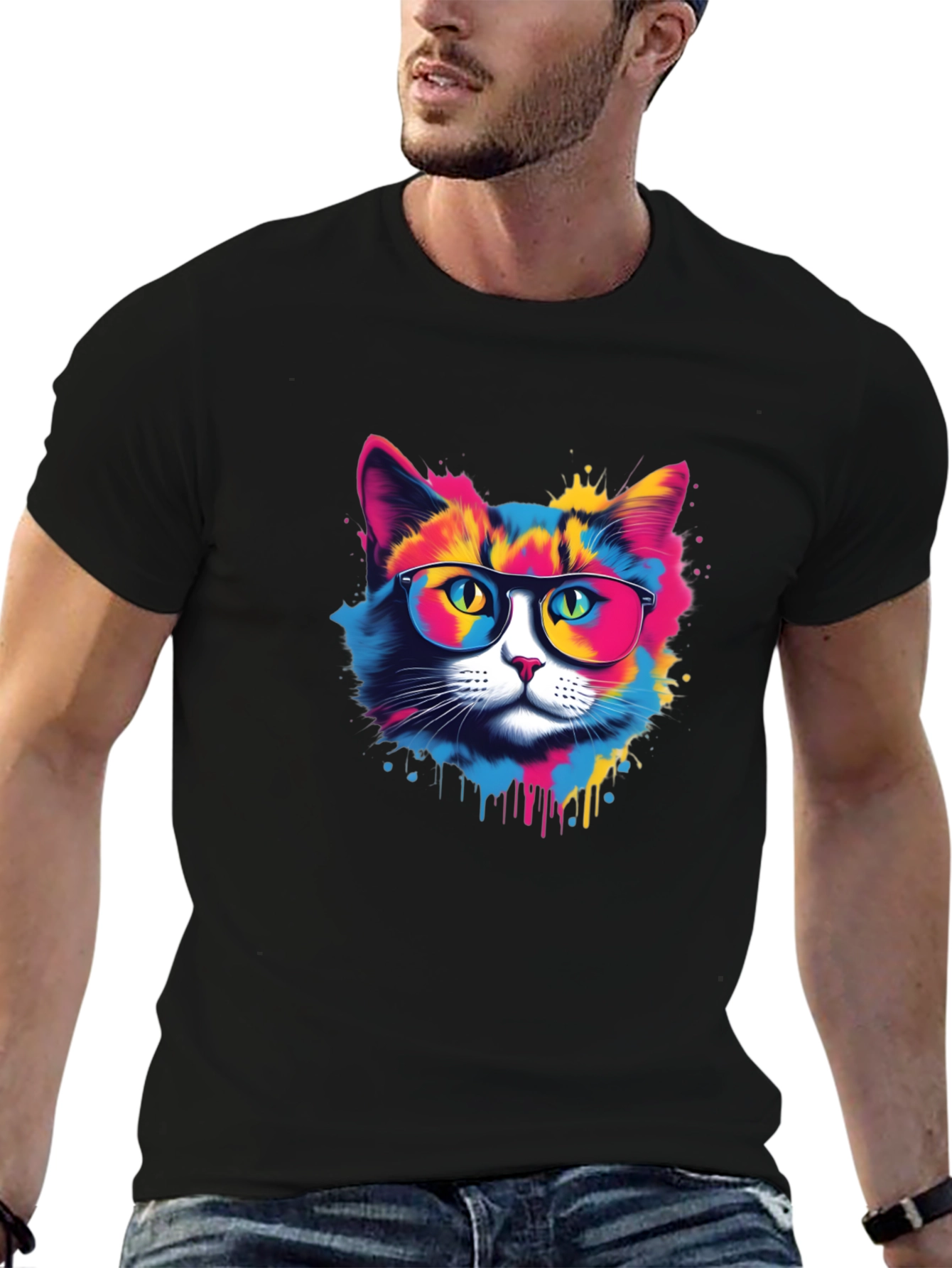 Cool Cat Black T-Shirt