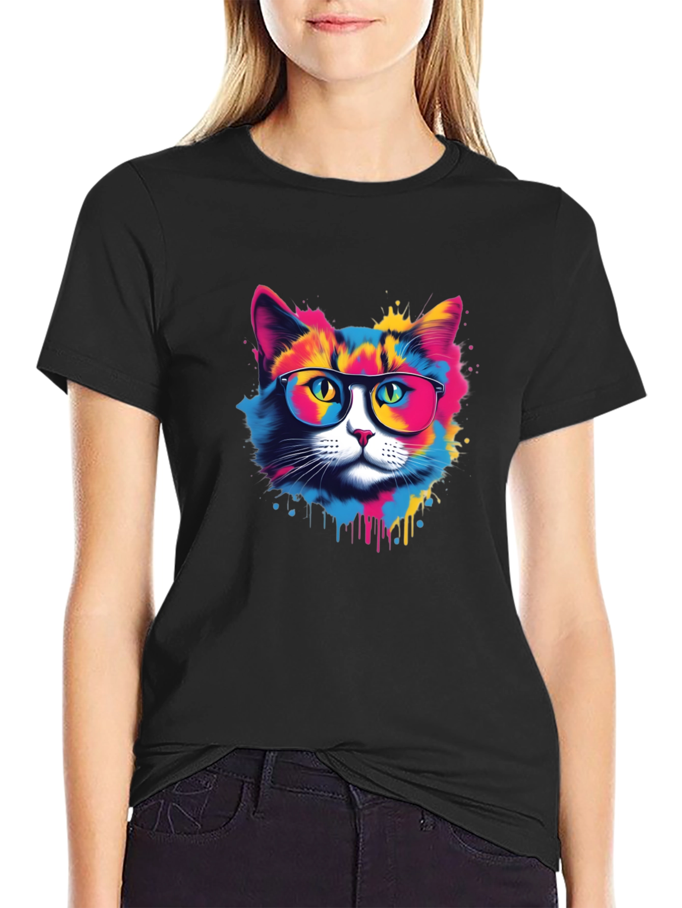 Cool Cat Black T-Shirt